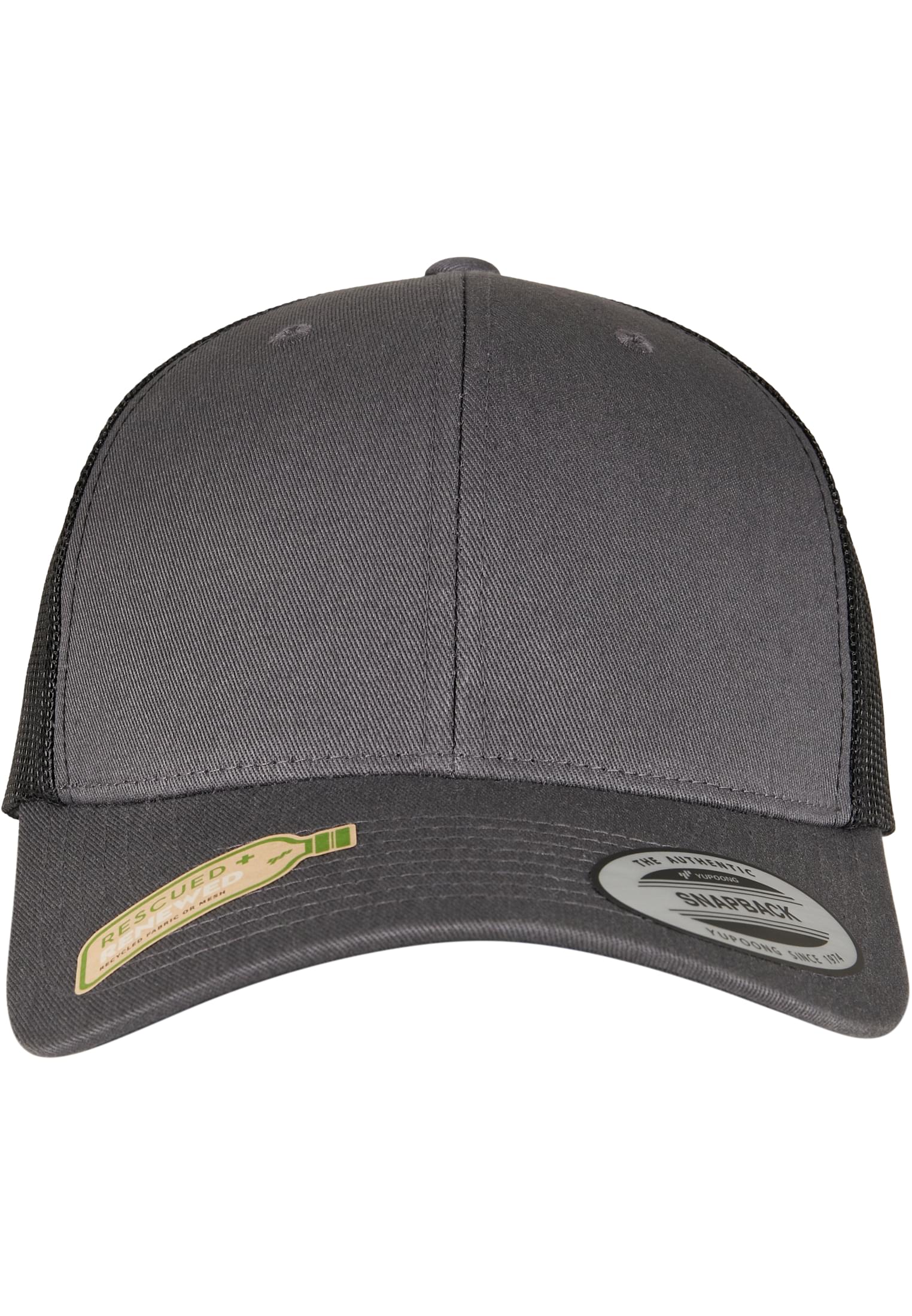YP CLASSICS RECYCLED RETRO TRUCKER CAP 2-TONE charcoal/black | charcoal/black