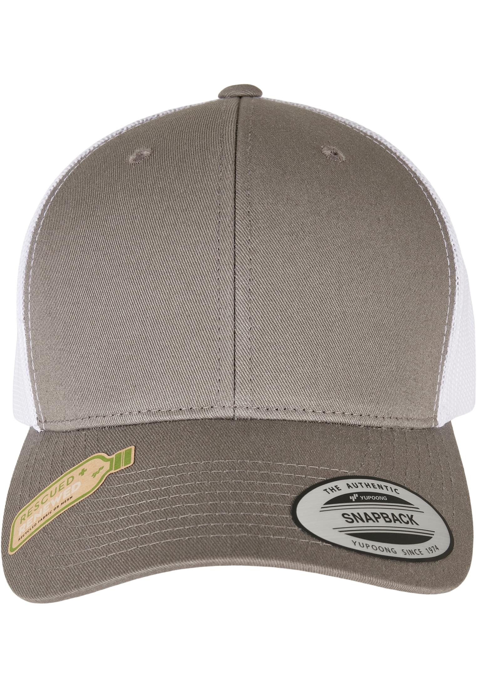 YP CLASSICS RECYCLED RETRO TRUCKER CAP 2-TONE grey/white | grey/white