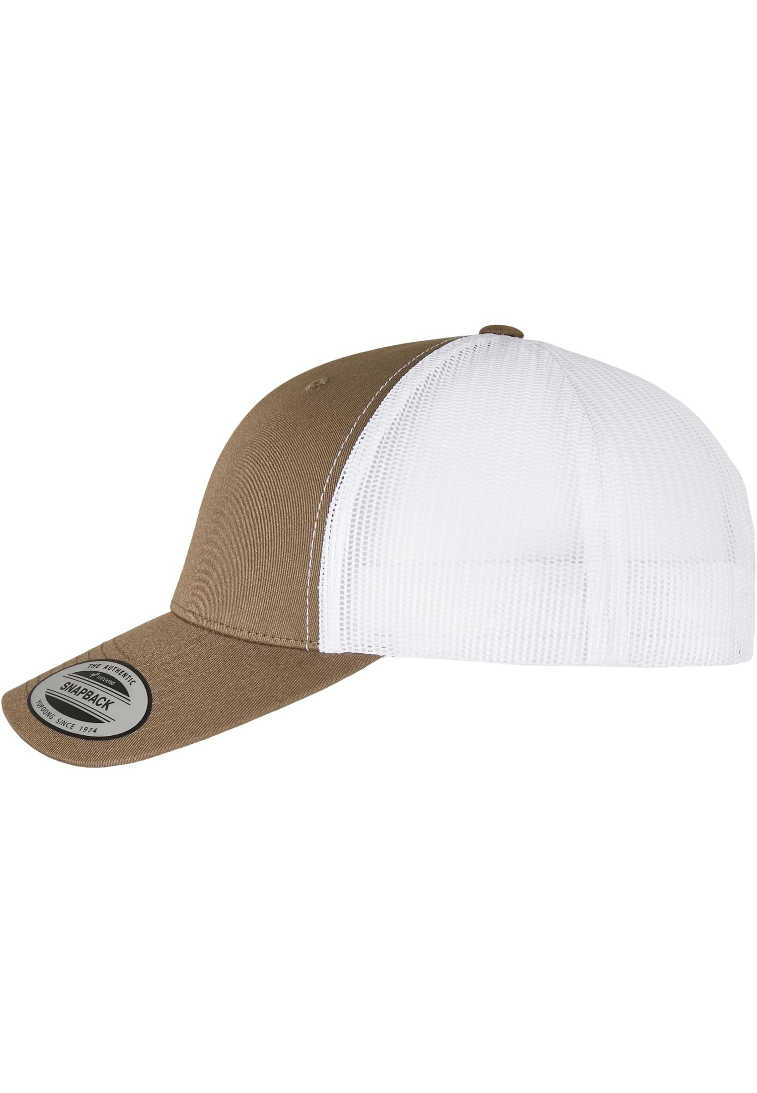 YP CLASSICS RECYCLED RETRO TRUCKER CAP 2-TONE olive/white | olive/white