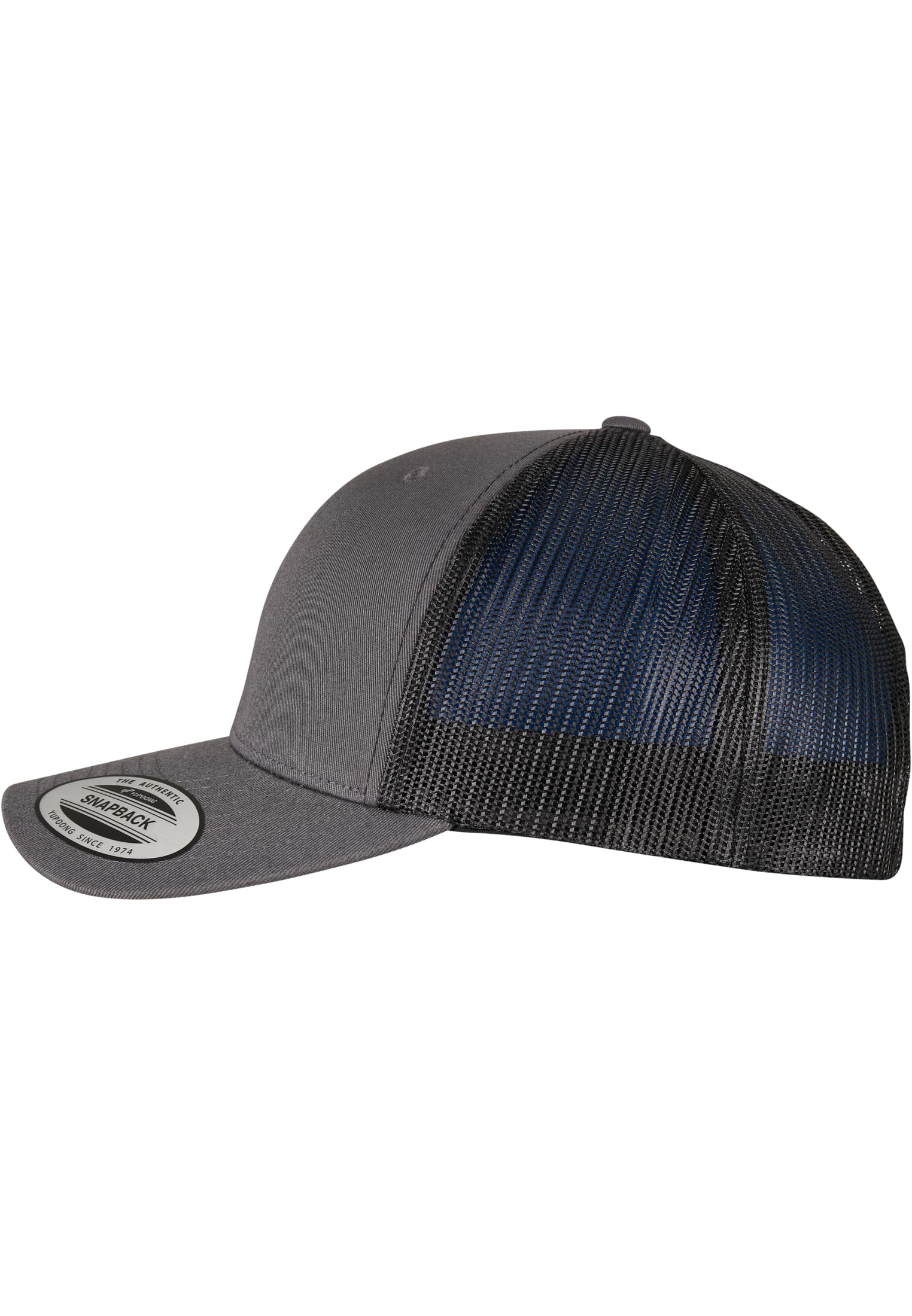YP CLASSICS RECYCLED RETRO TRUCKER CAP 2-TONE charcoal/black | charcoal/black