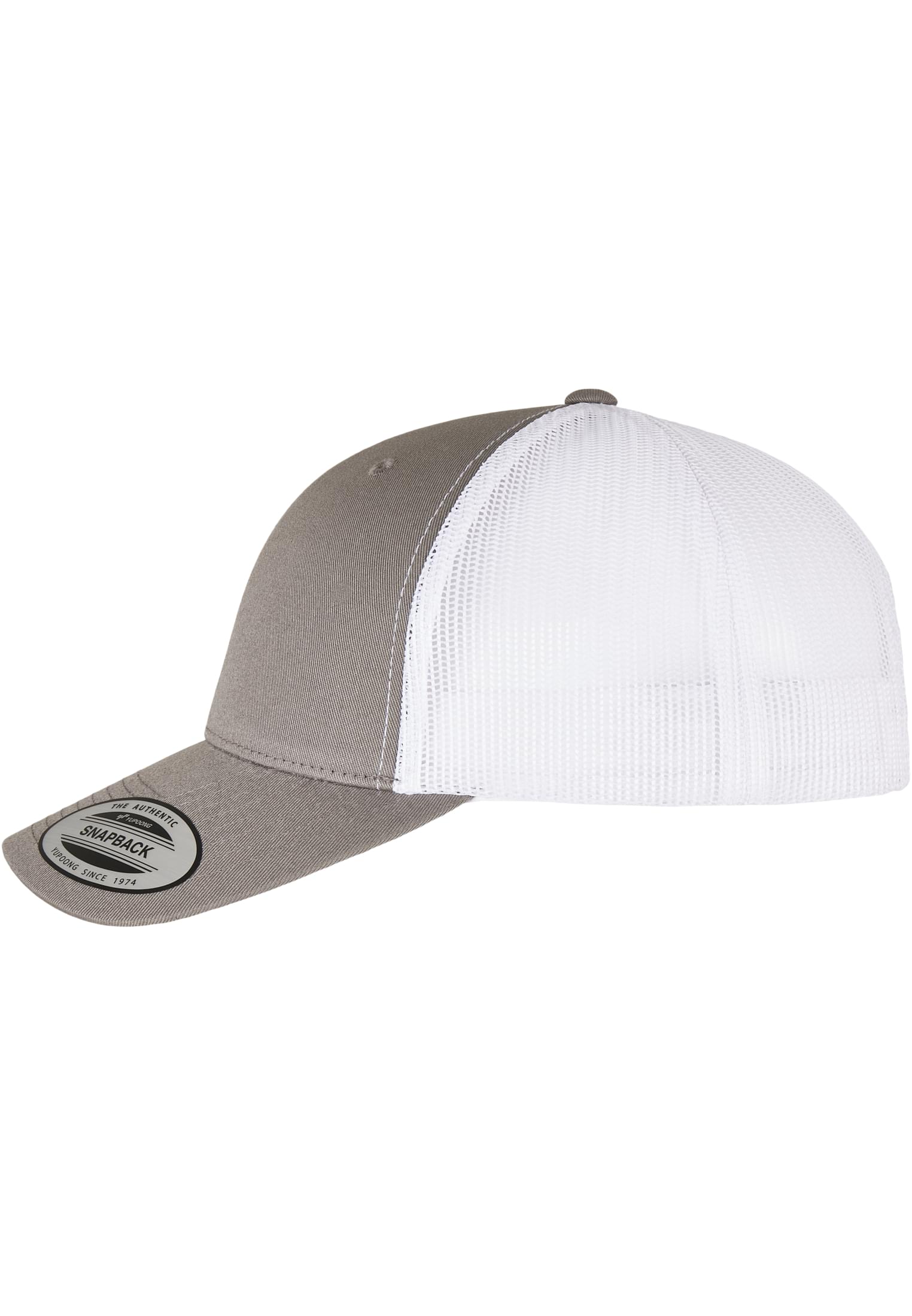 YP CLASSICS RECYCLED RETRO TRUCKER CAP 2-TONE grey/white | grey/white