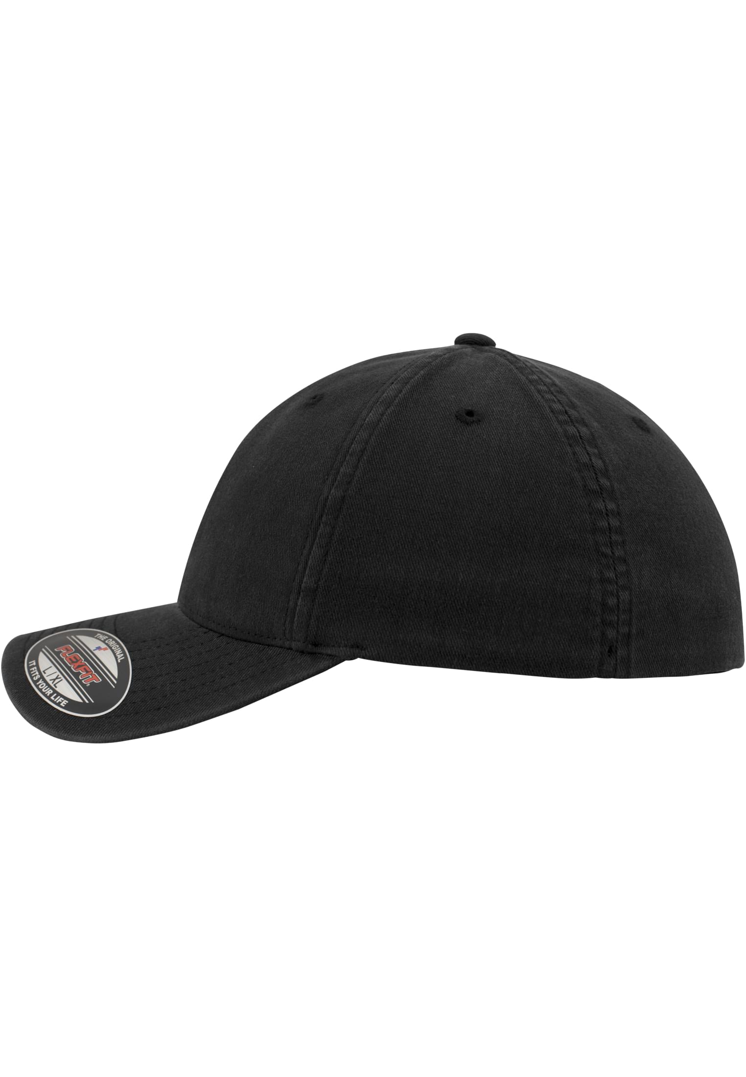 Flexfit Garment Washed Cotton Dad Hat black | black