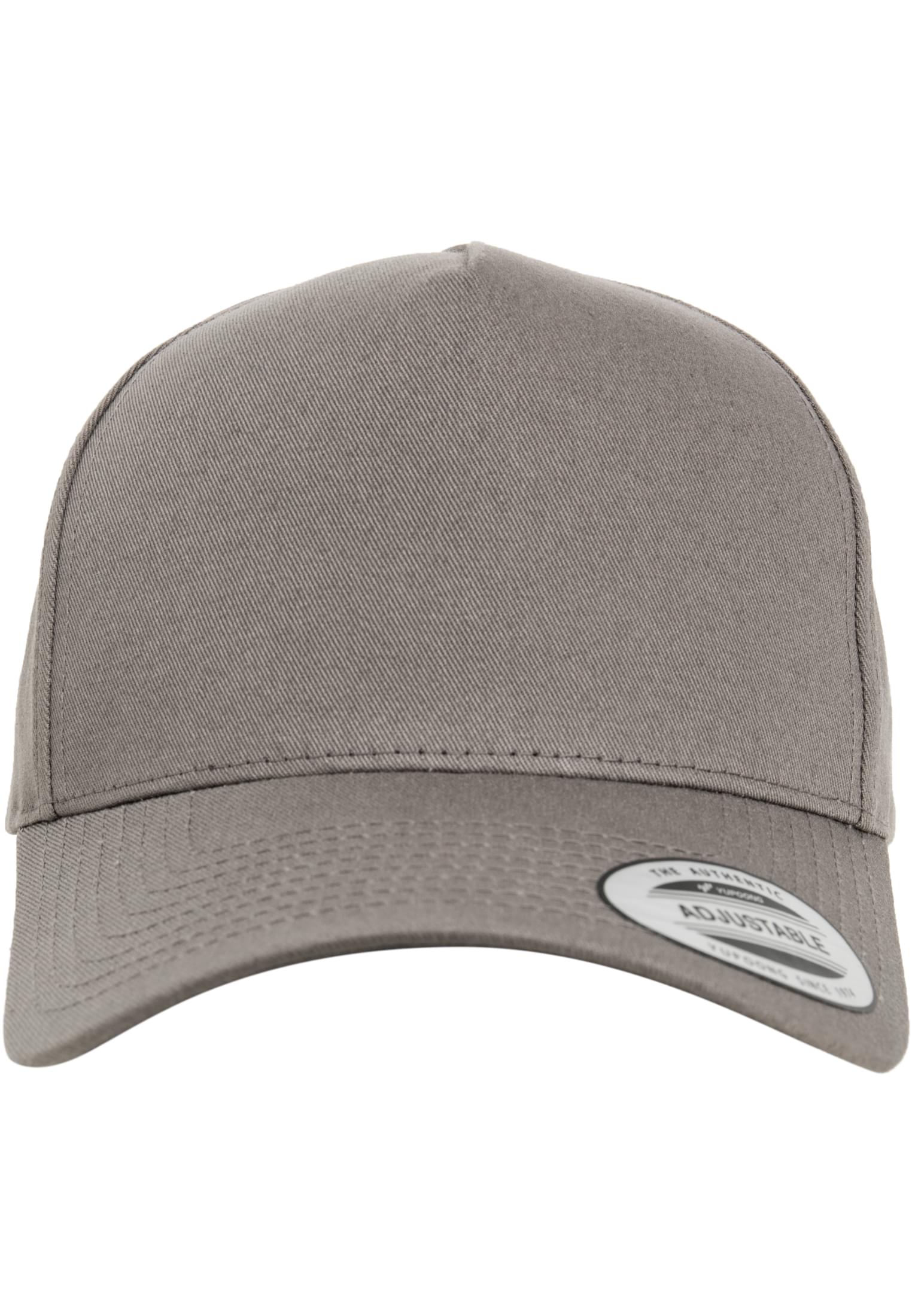 5-Panel Curved Classic Snapback grey | grey
