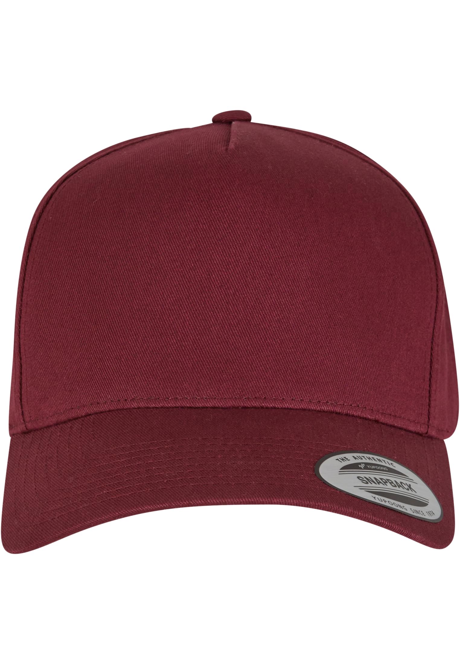 5-Panel Curved Classic Snapback maroon | maroon