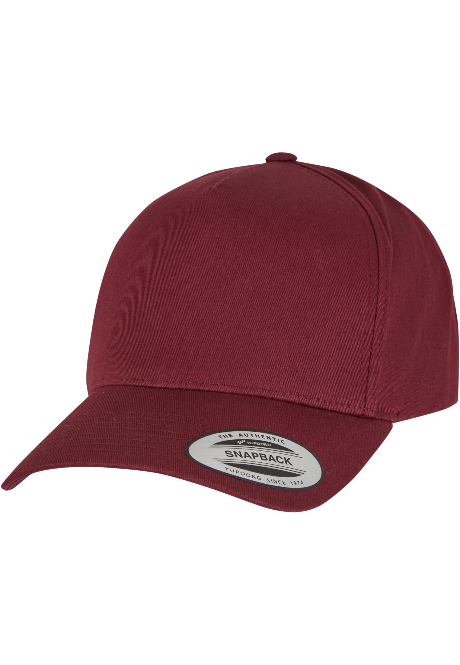 5-Panel Curved Classic Snapback maroon | maroon