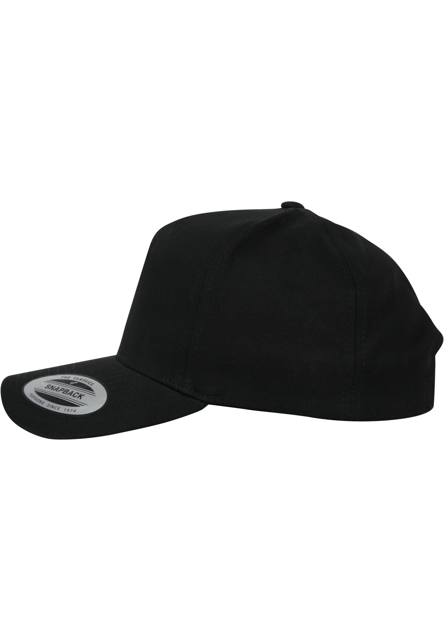 5-Panel Curved Classic Snapback black | black