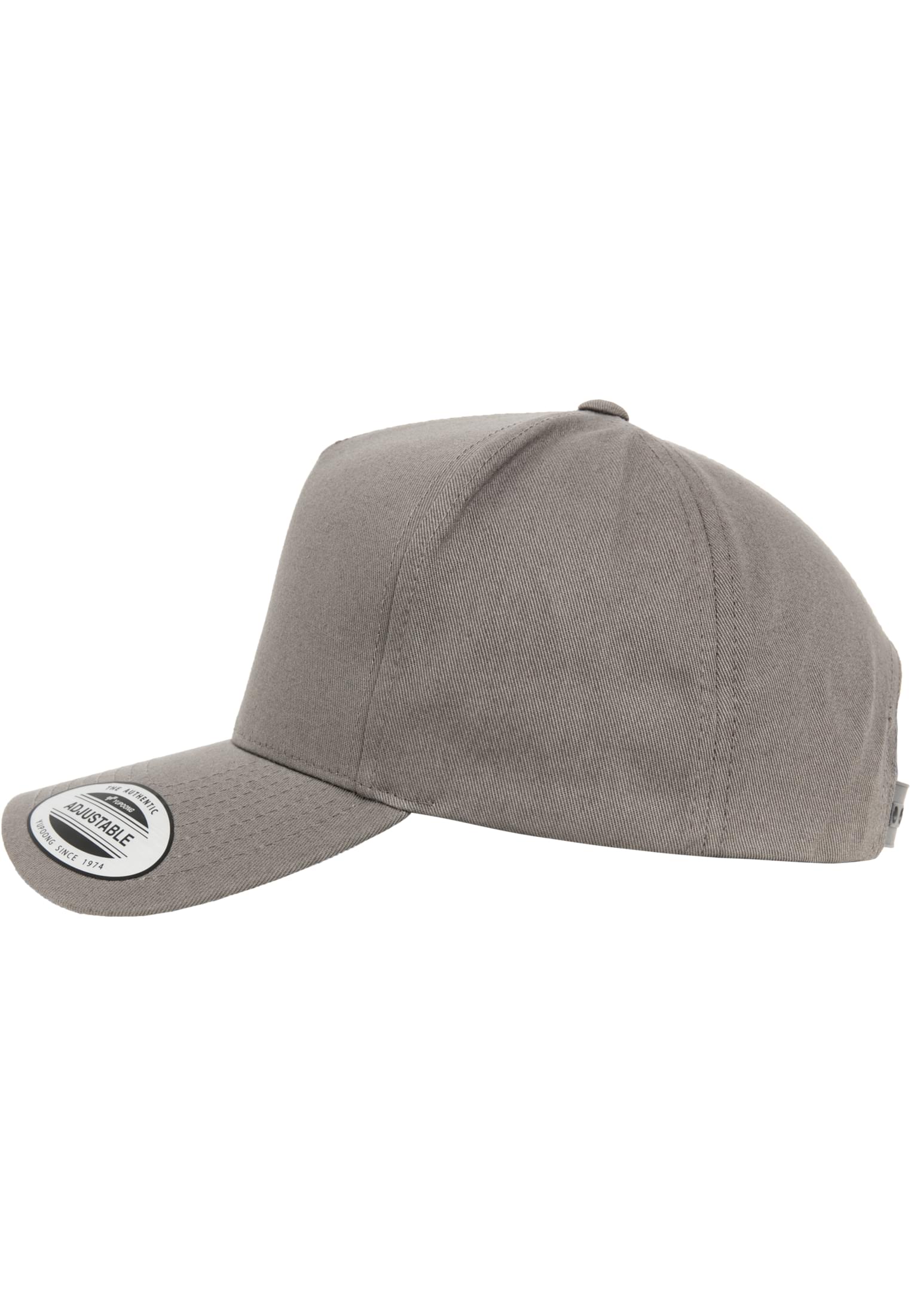5-Panel Curved Classic Snapback grey | grey