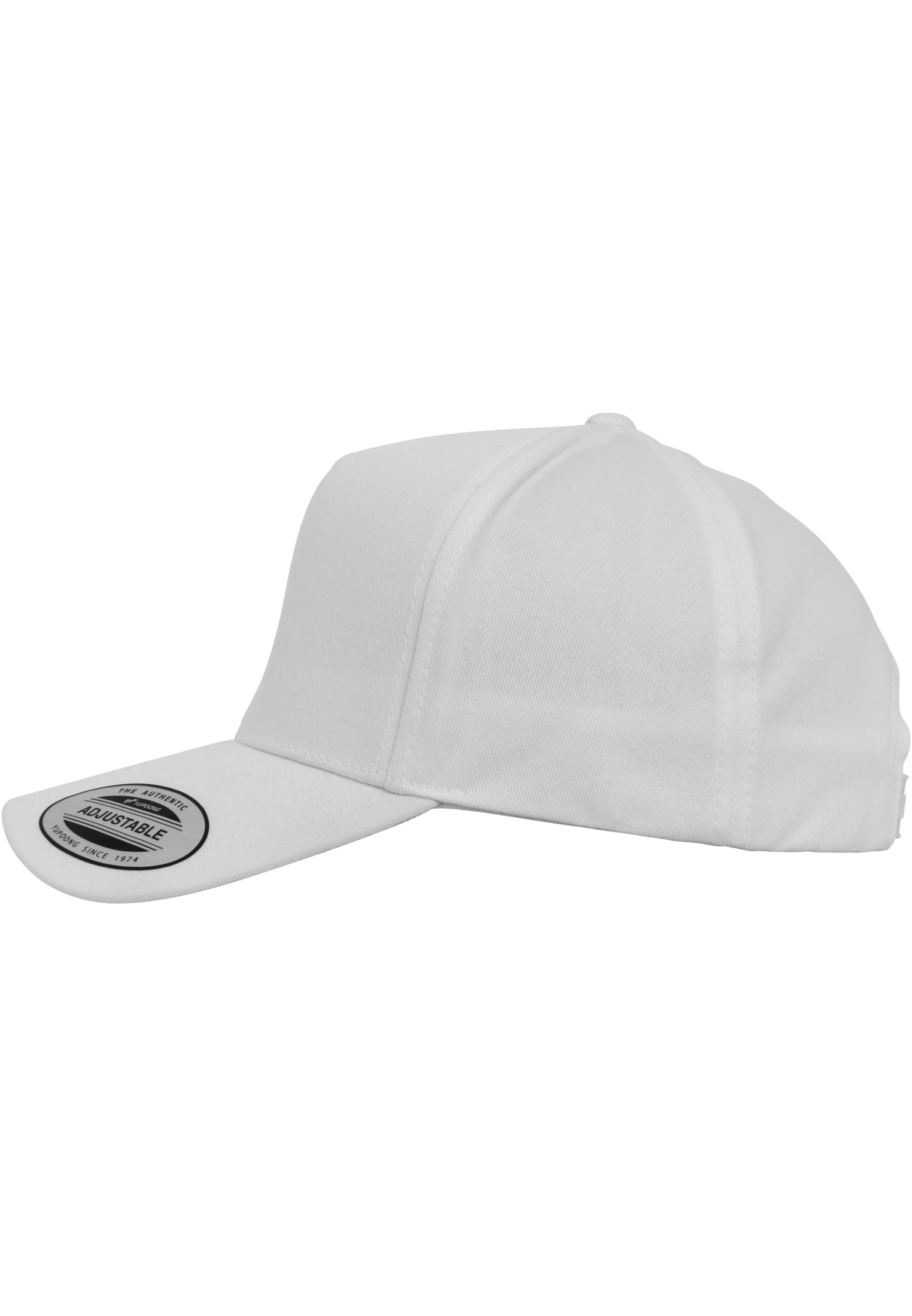 5-Panel Curved Classic Snapback white | white