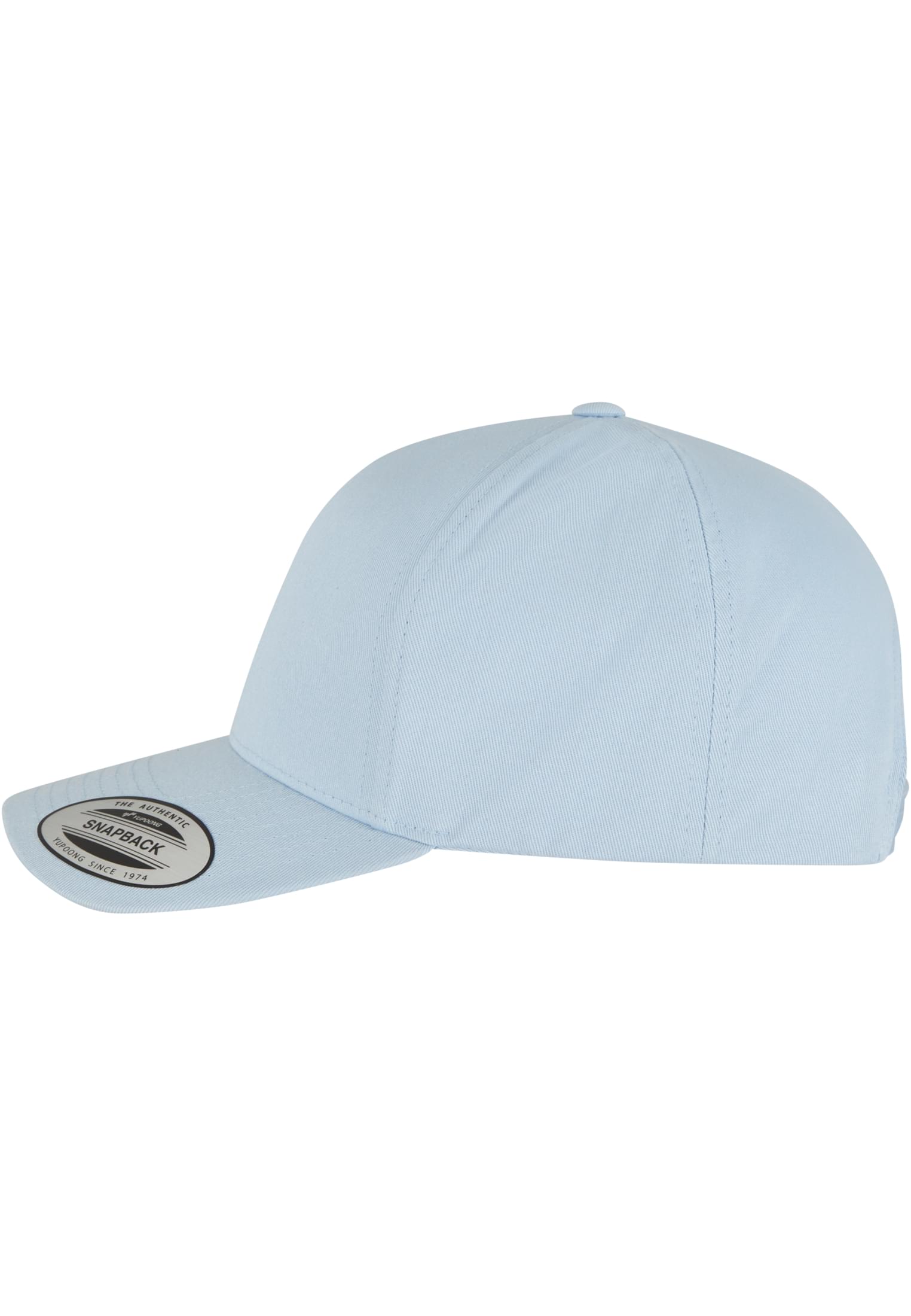 5-Panel Curved Classic Snapback lightblue | lightblue
