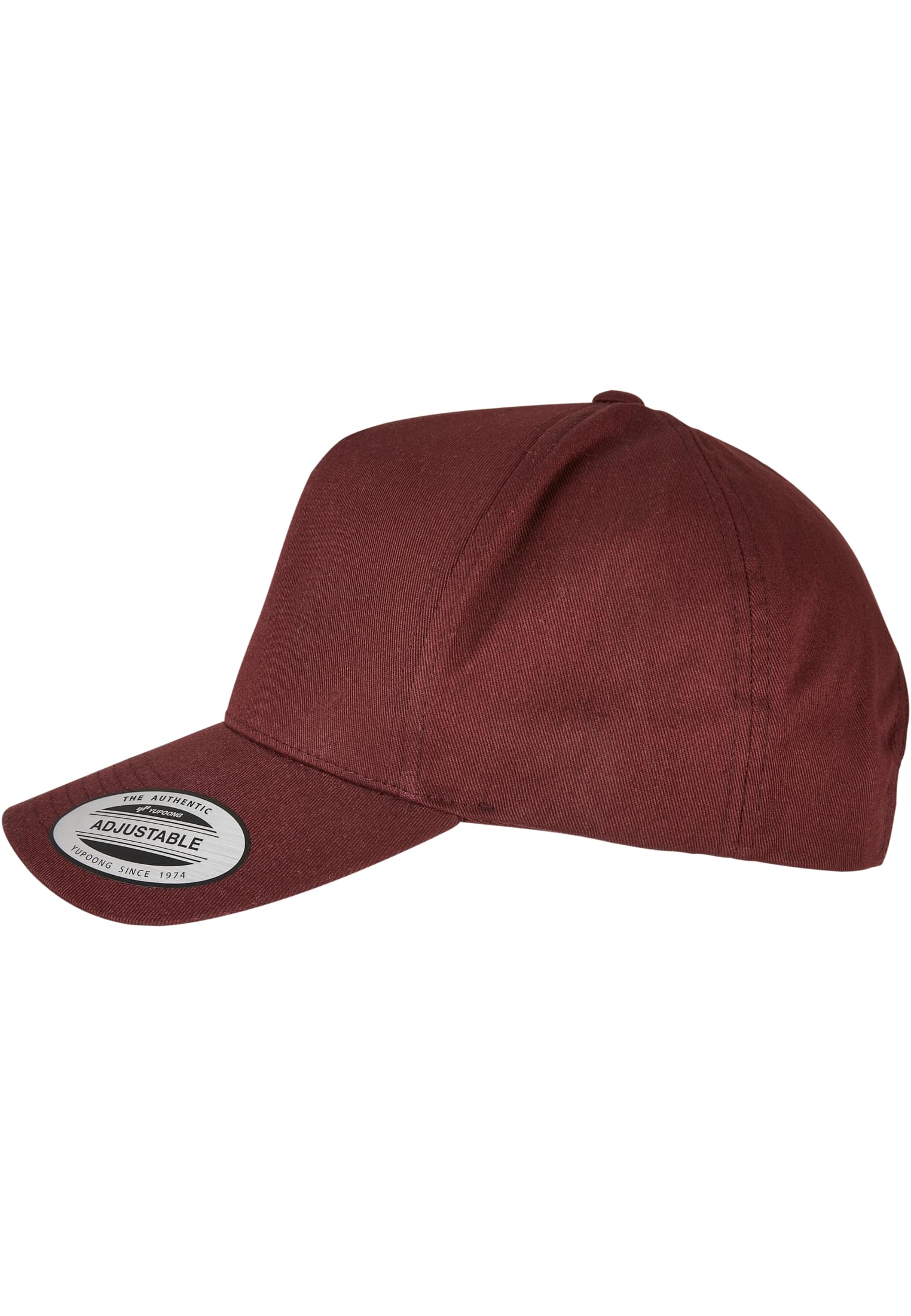5-Panel Curved Classic Snapback burgundy | burgundy