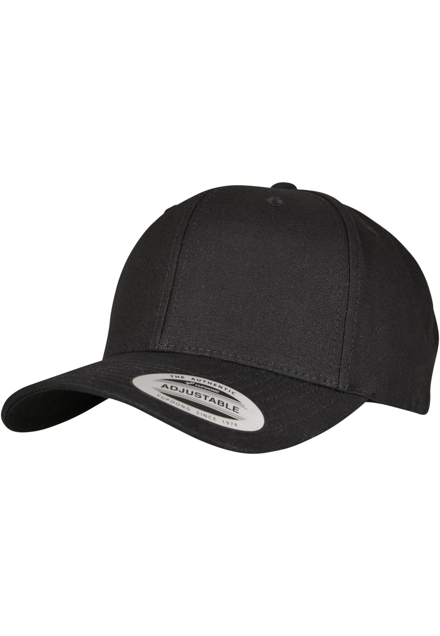 6-Panel Curved Metal Snap black | black