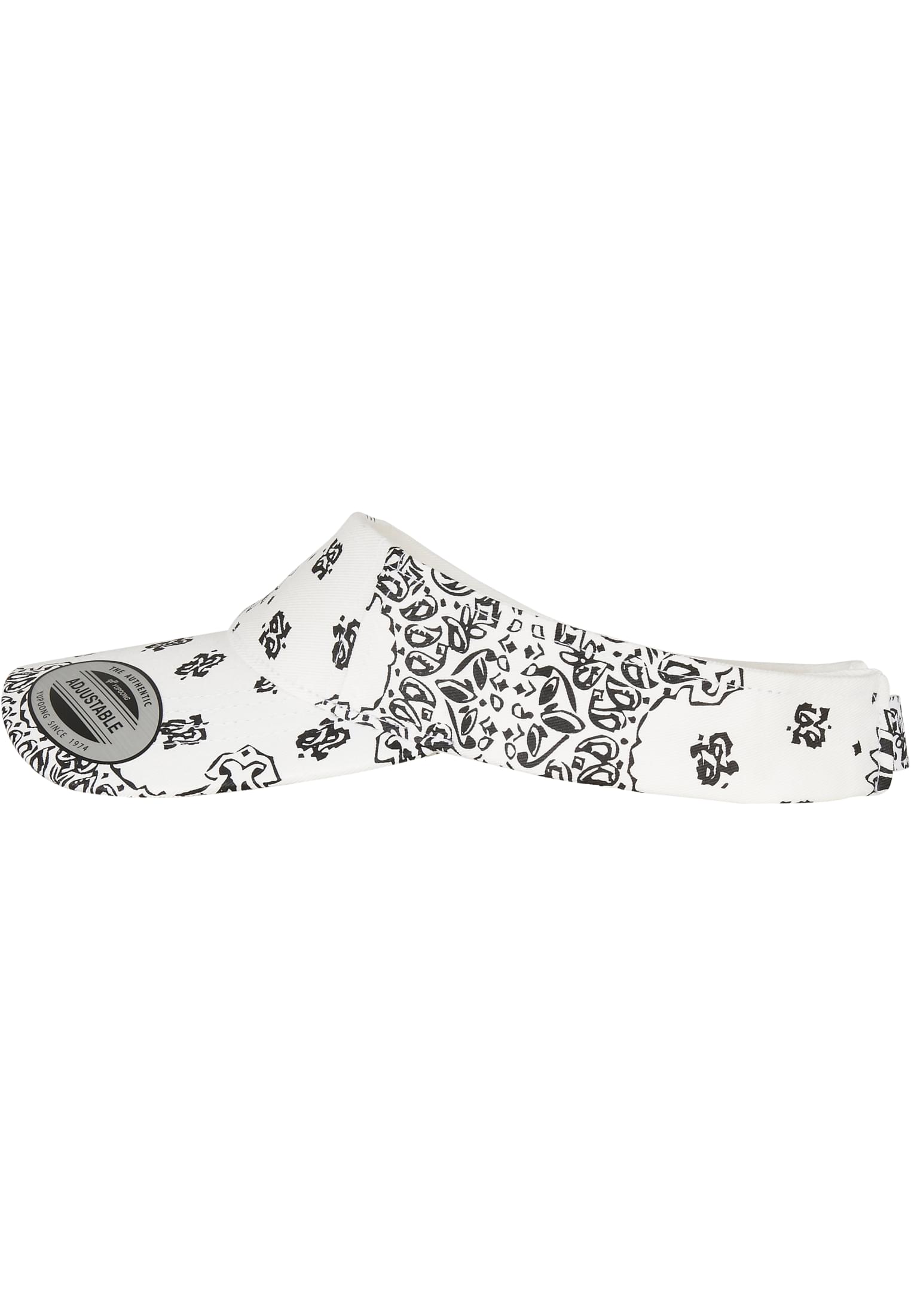 Visor Bandana Print white | white