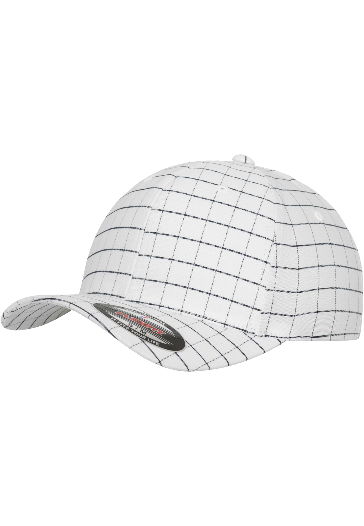 Flexfit Square Check Cap wht/dark navy | wht/dark navy