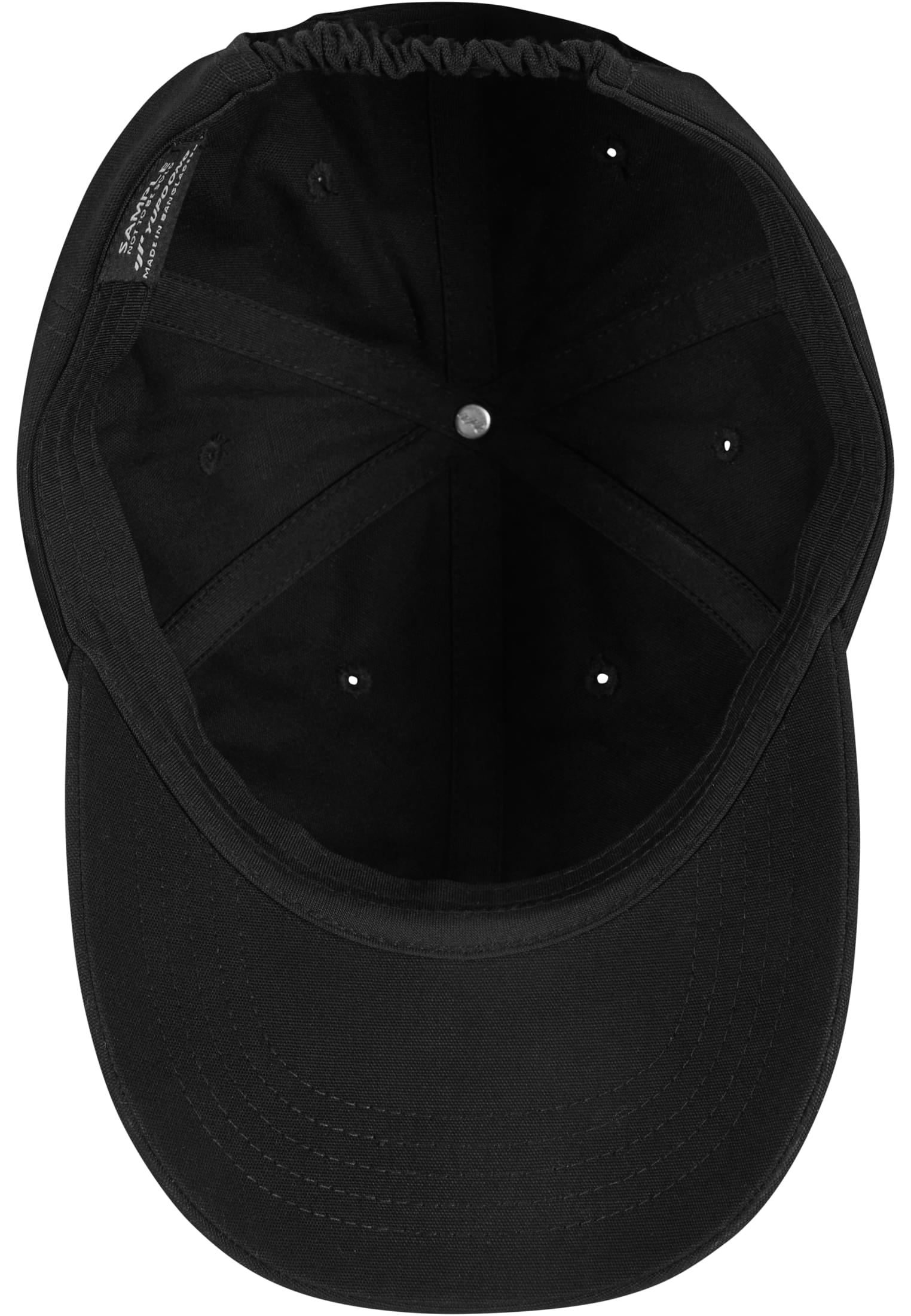 Cap Low Profile with elastic snip black | black