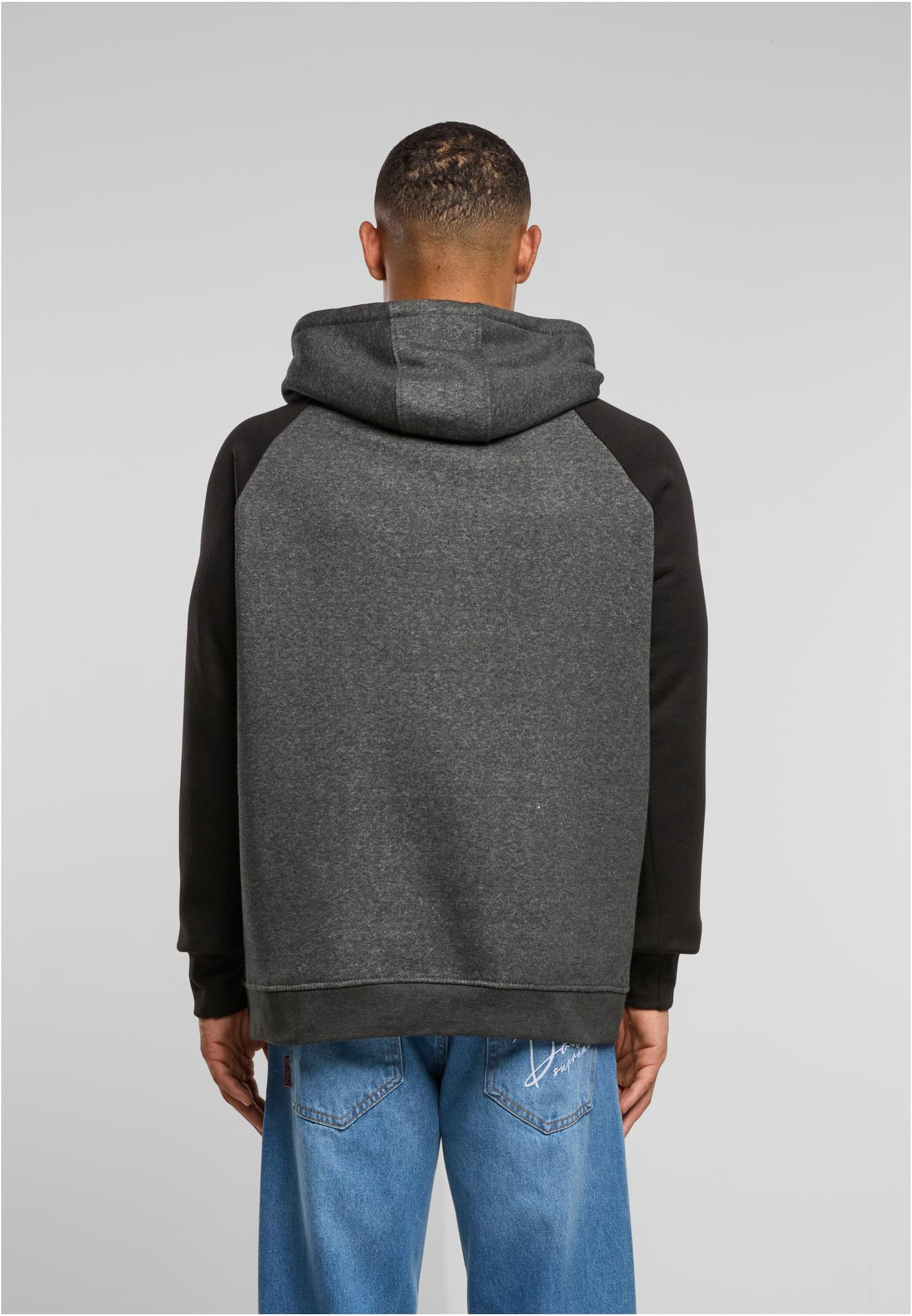 Basic Raglan Hoody charcoal/black 2 | charcoal/black 2