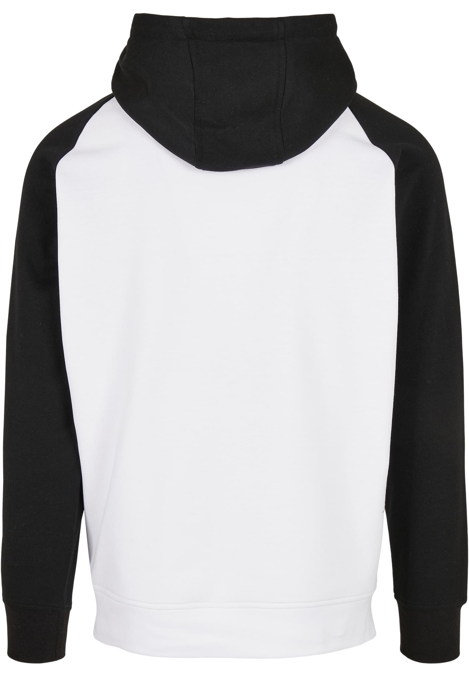 Basic Raglan Hoody white/black | white/black