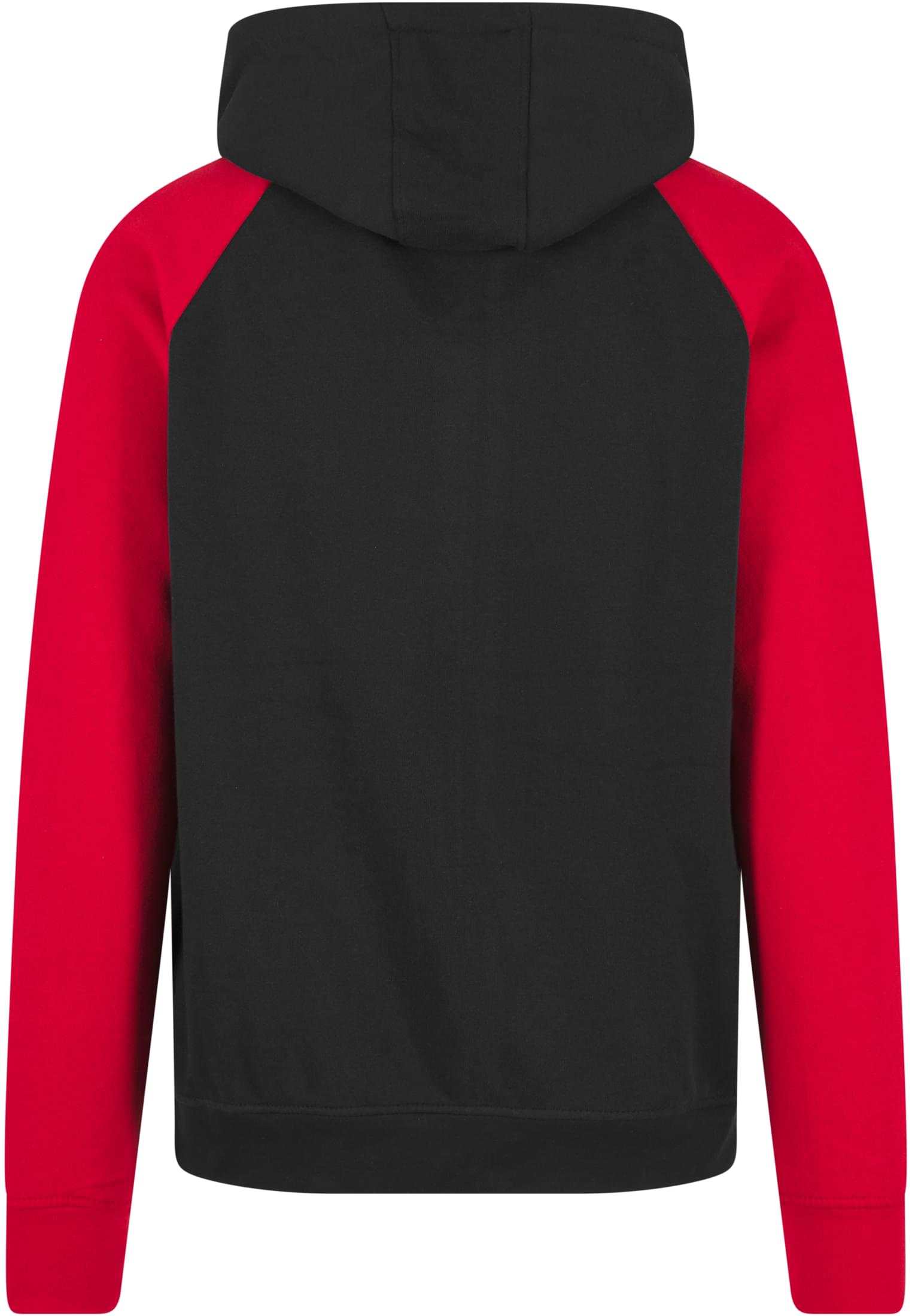 Basic Raglan Hoody black/red 2 | black/red 2