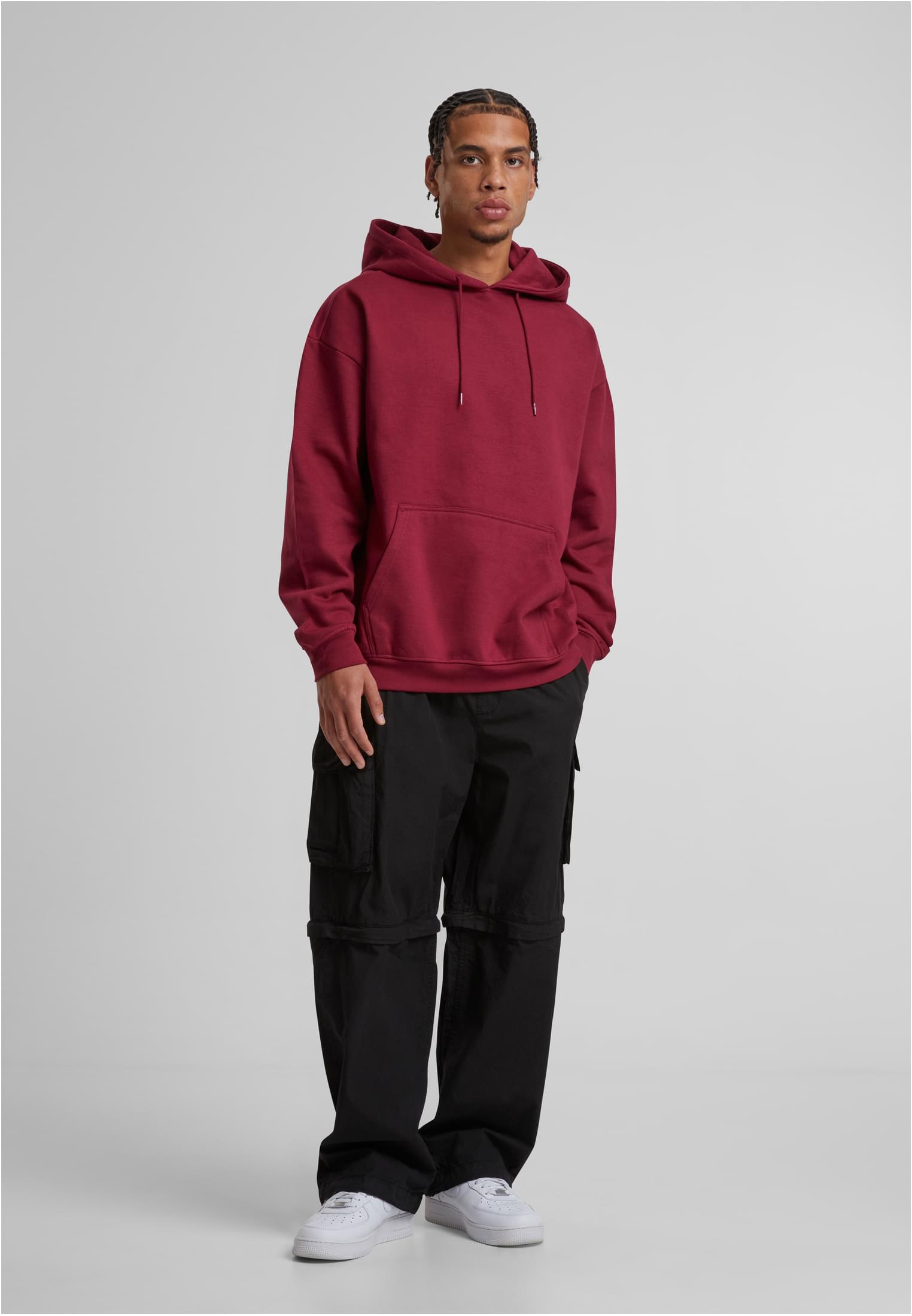 Basic Oversize Hoody burgundy | burgundy