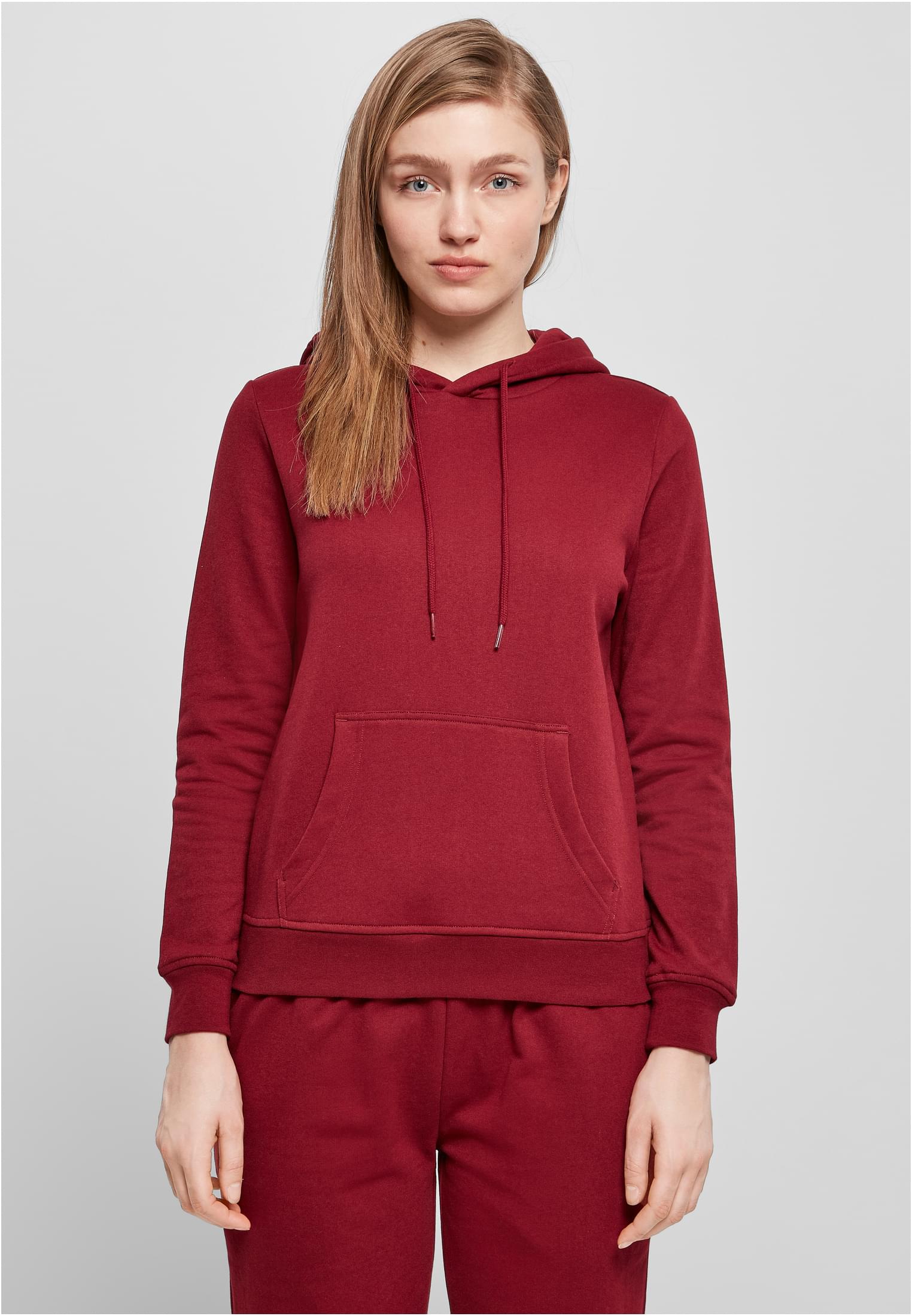 Ladies Basic Hoody burgundy | burgundy