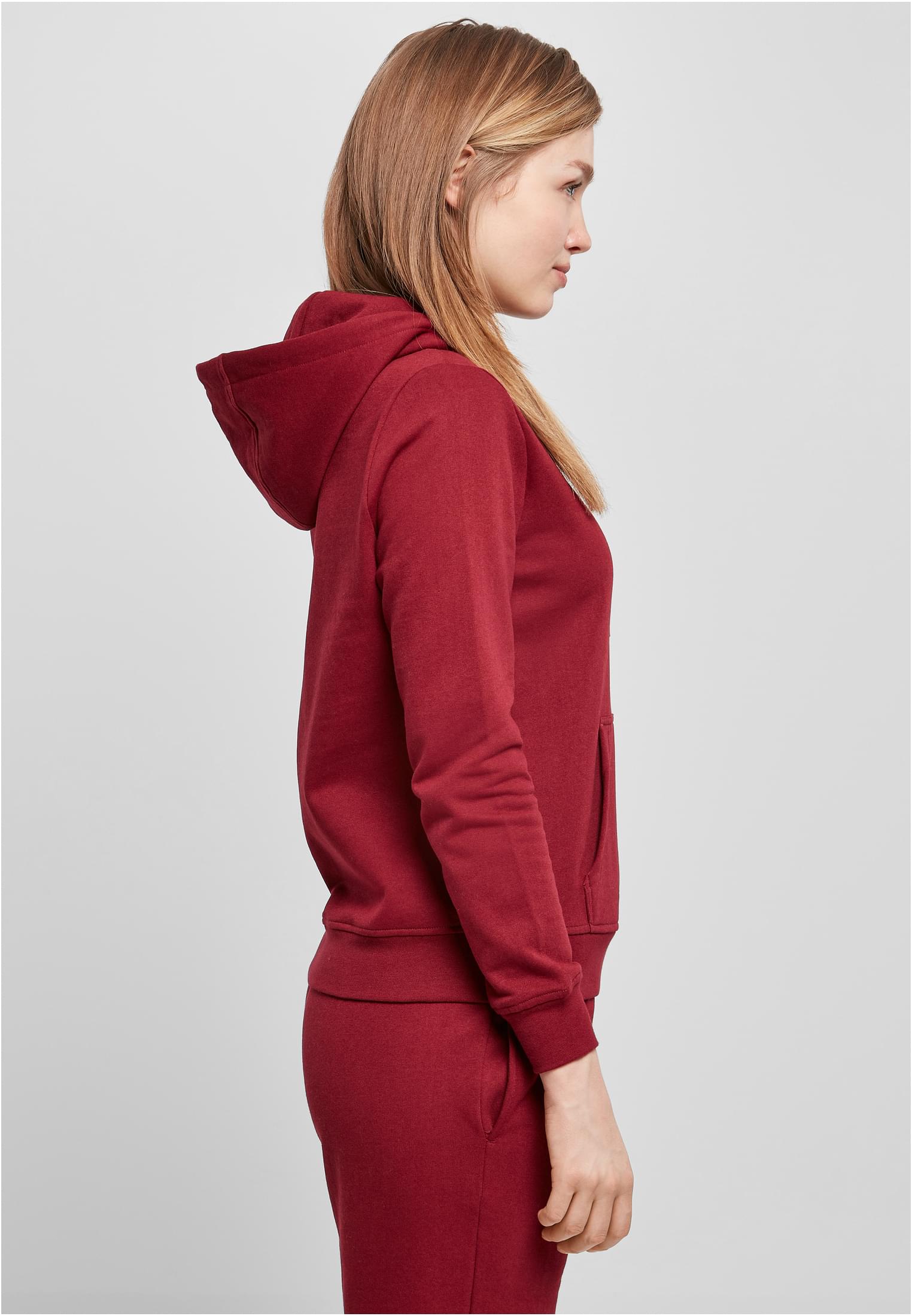 Ladies Basic Hoody burgundy | burgundy