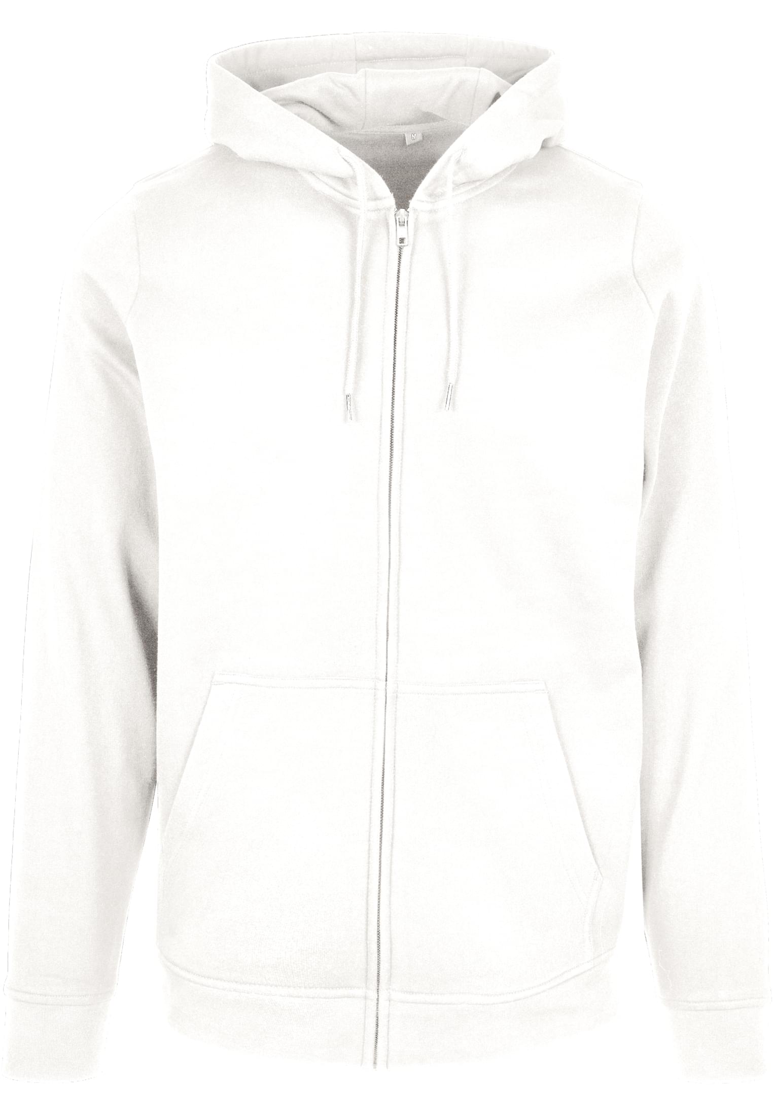 Basic Zip Hoody white | white