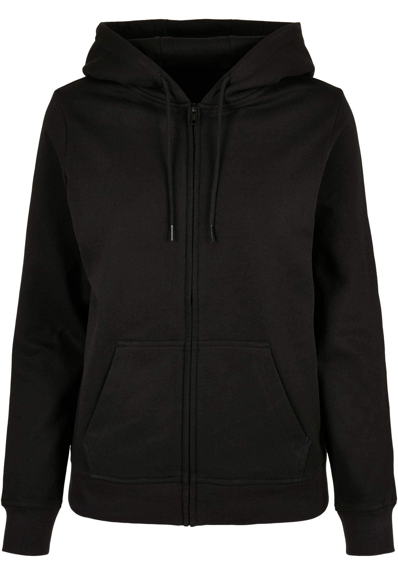 Ladies Basic Zip Hoody black | black
