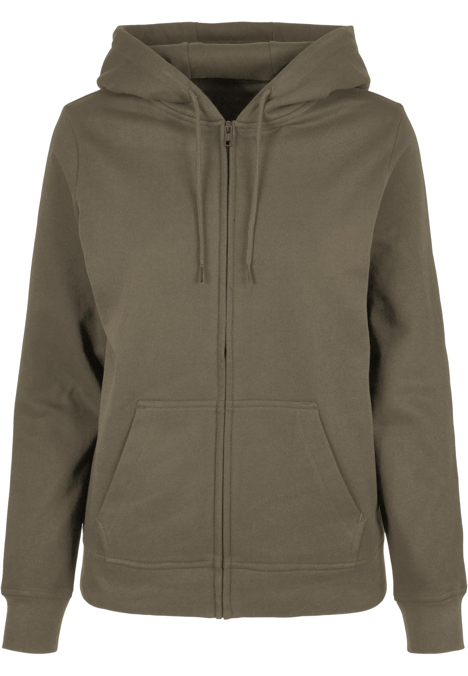 Ladies Basic Zip Hoody olive | olive