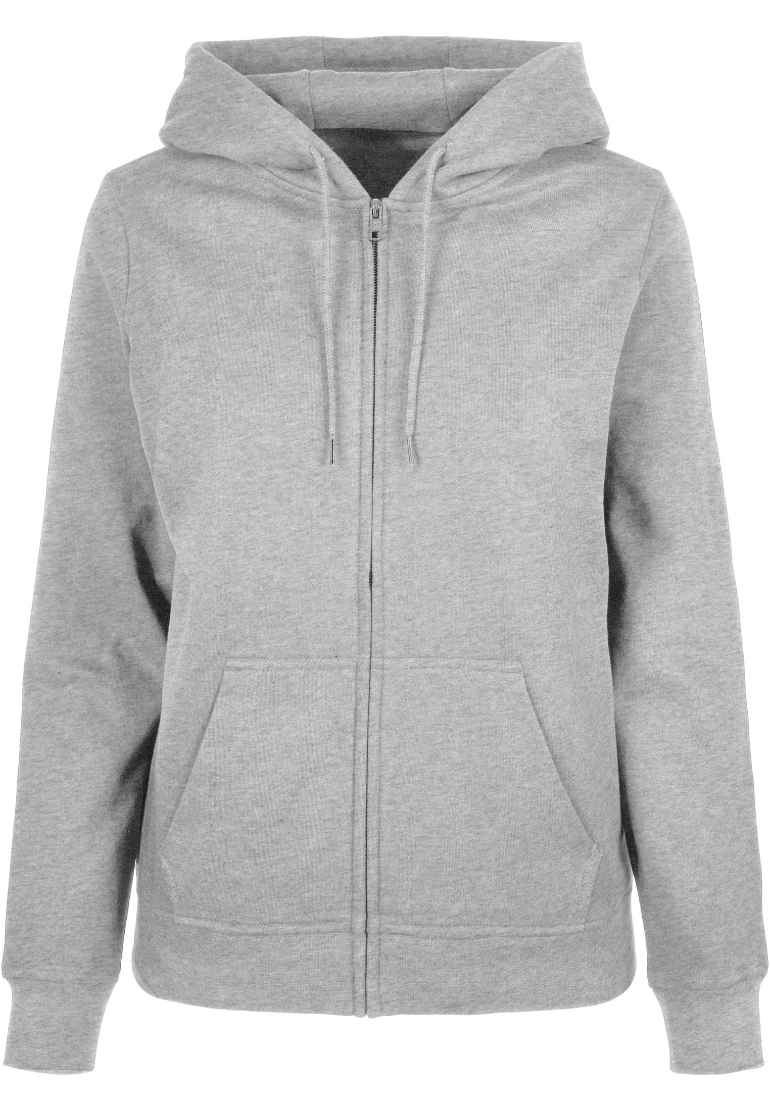 Ladies Basic Zip Hoody heather grey | heather grey