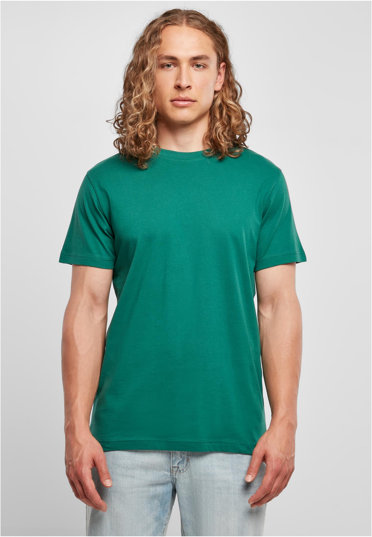 Basic Round Neck T-Shirt green | green