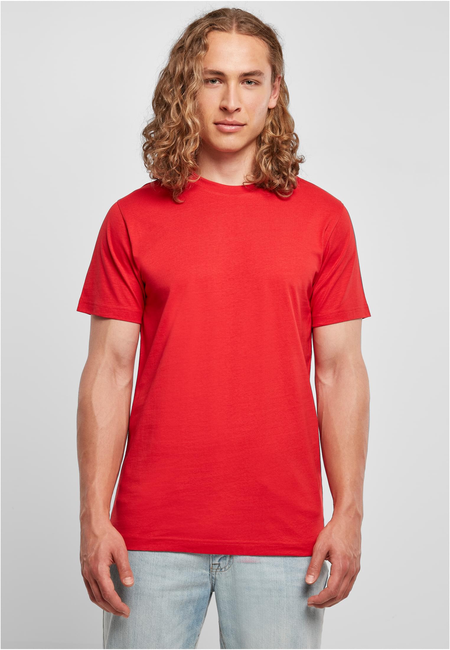 Basic Round Neck T-Shirt cityred | cityred