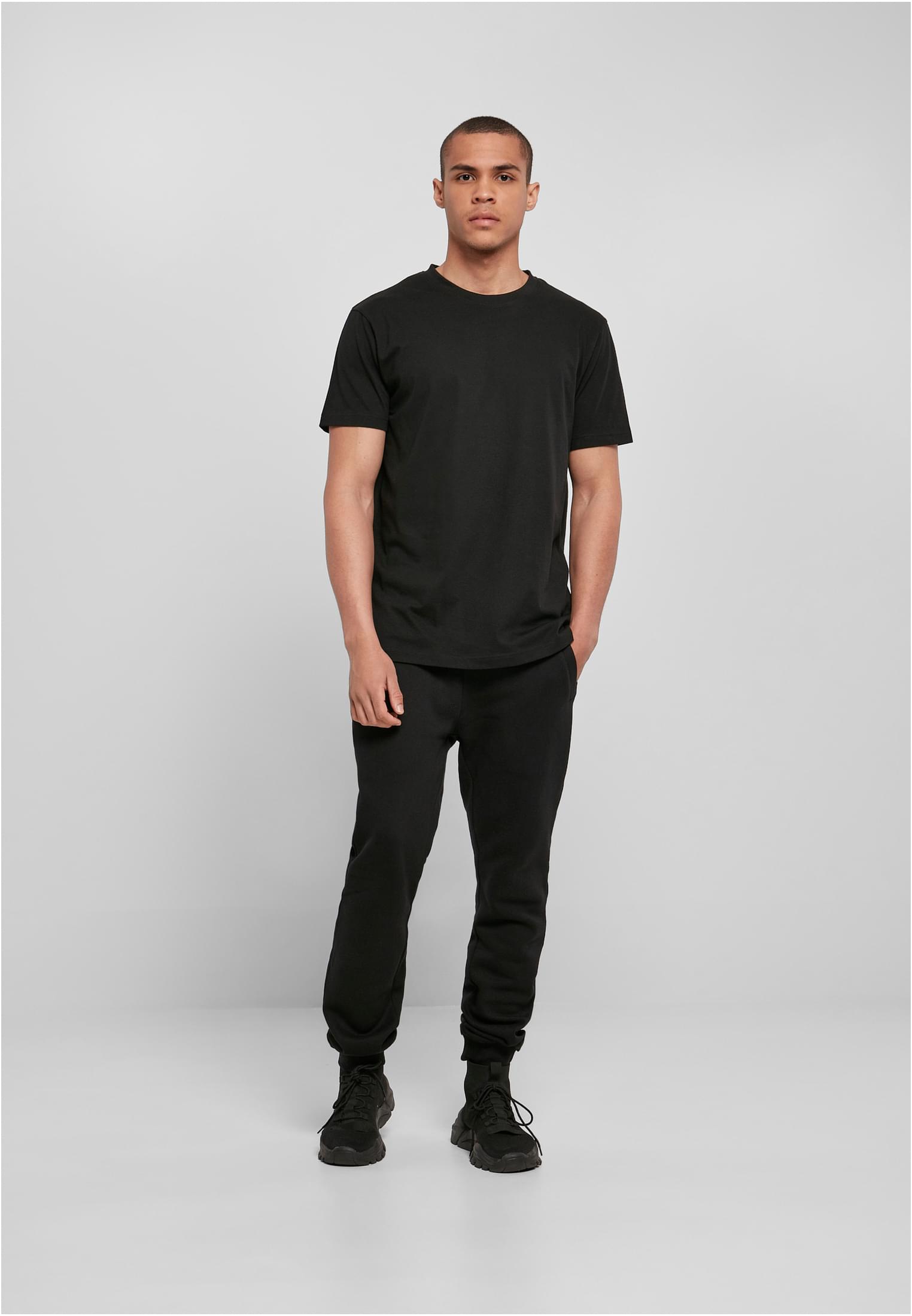 Basic Round Neck T-Shirt black | black
