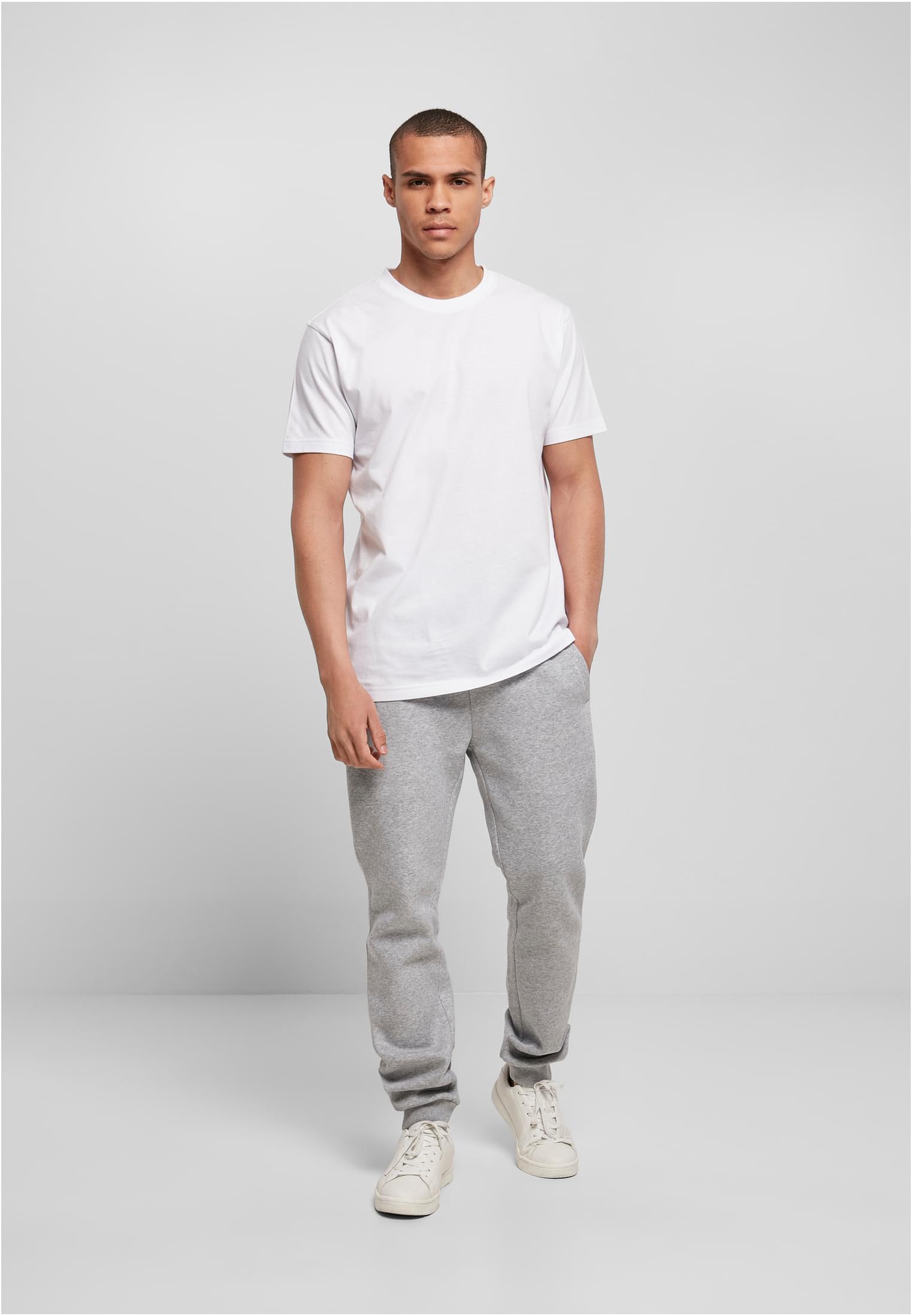 Basic Round Neck T-Shirt white | white