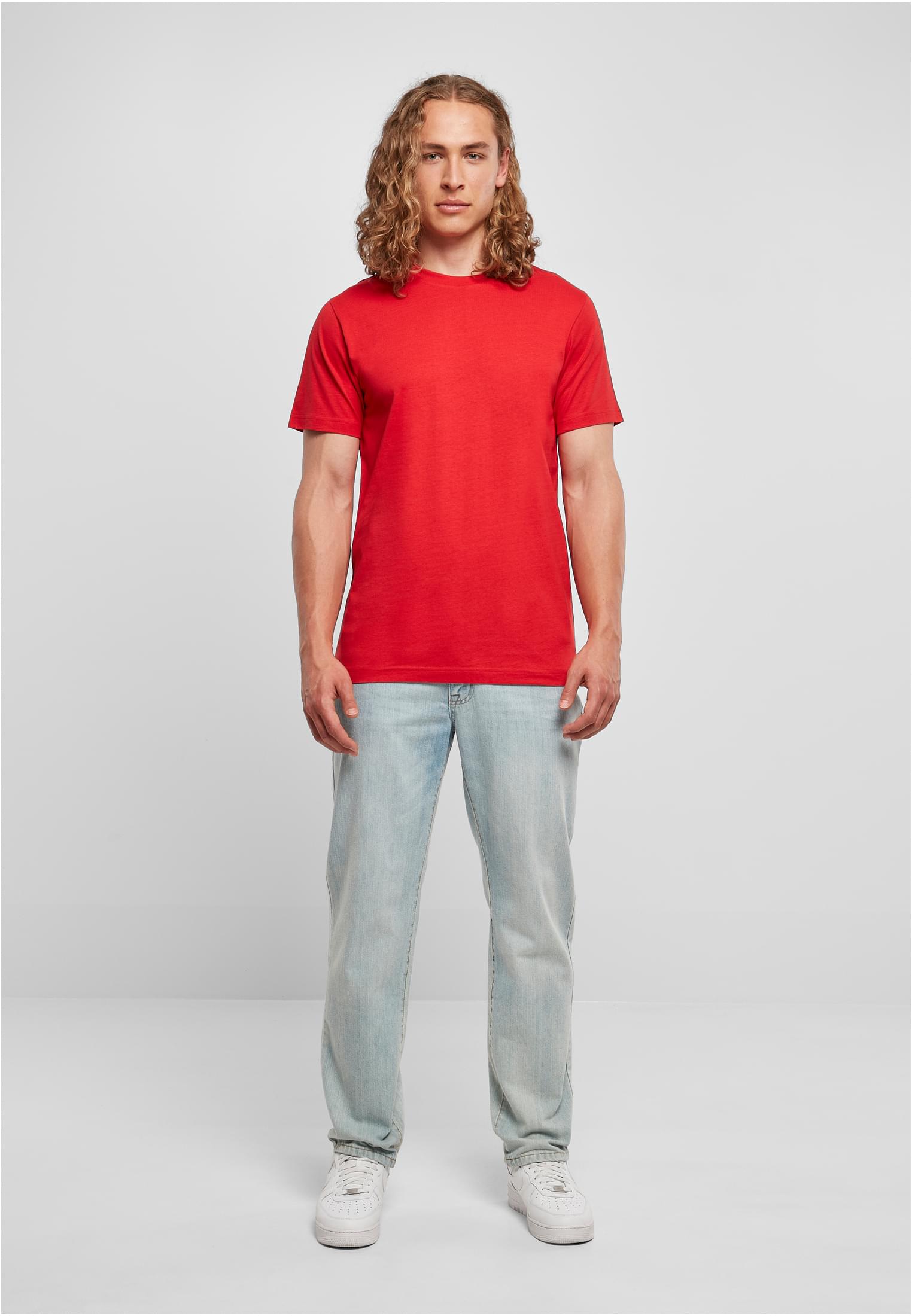 Basic Round Neck T-Shirt cityred | cityred
