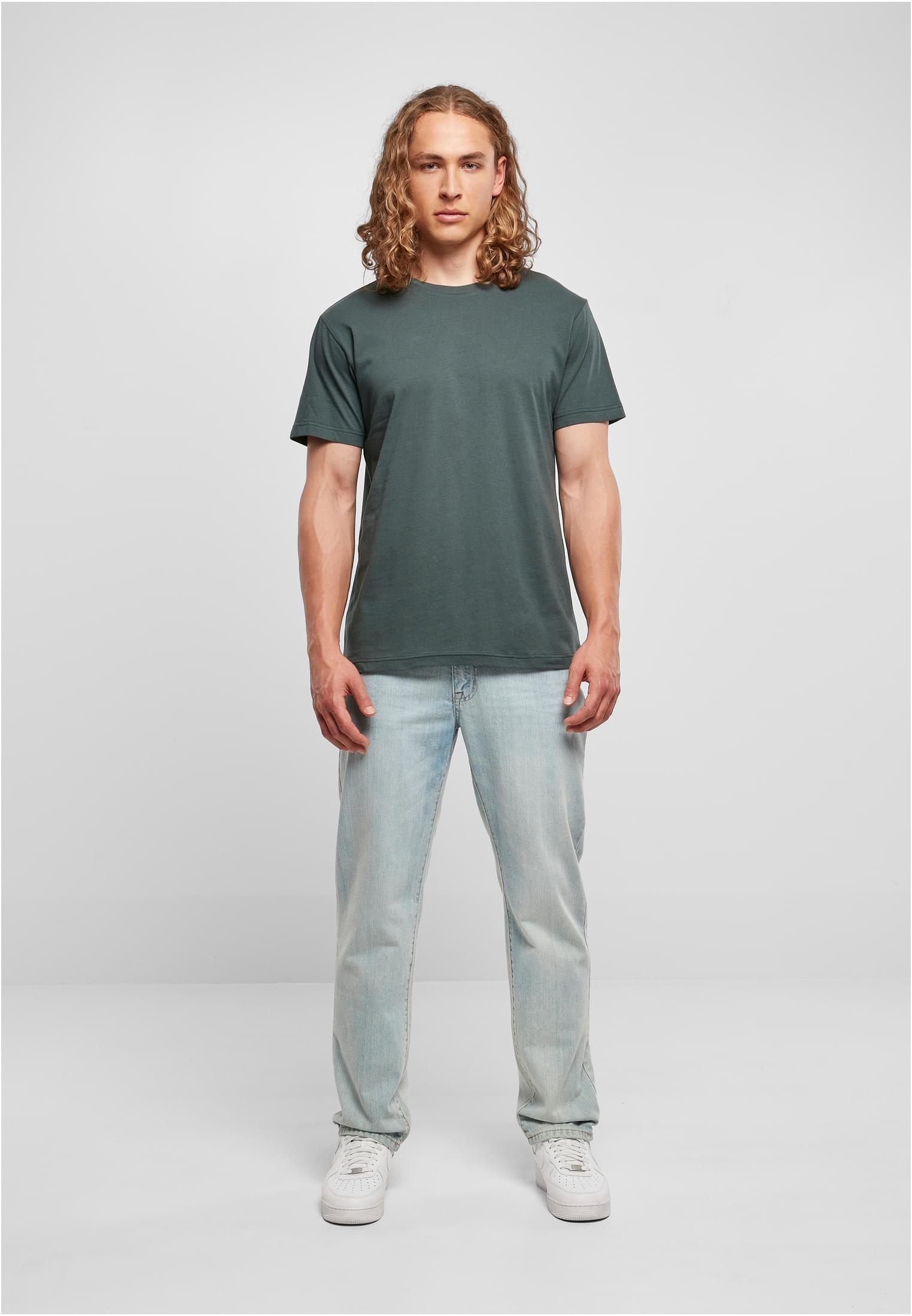 Basic Round Neck T-Shirt bottlegreen | bottlegreen