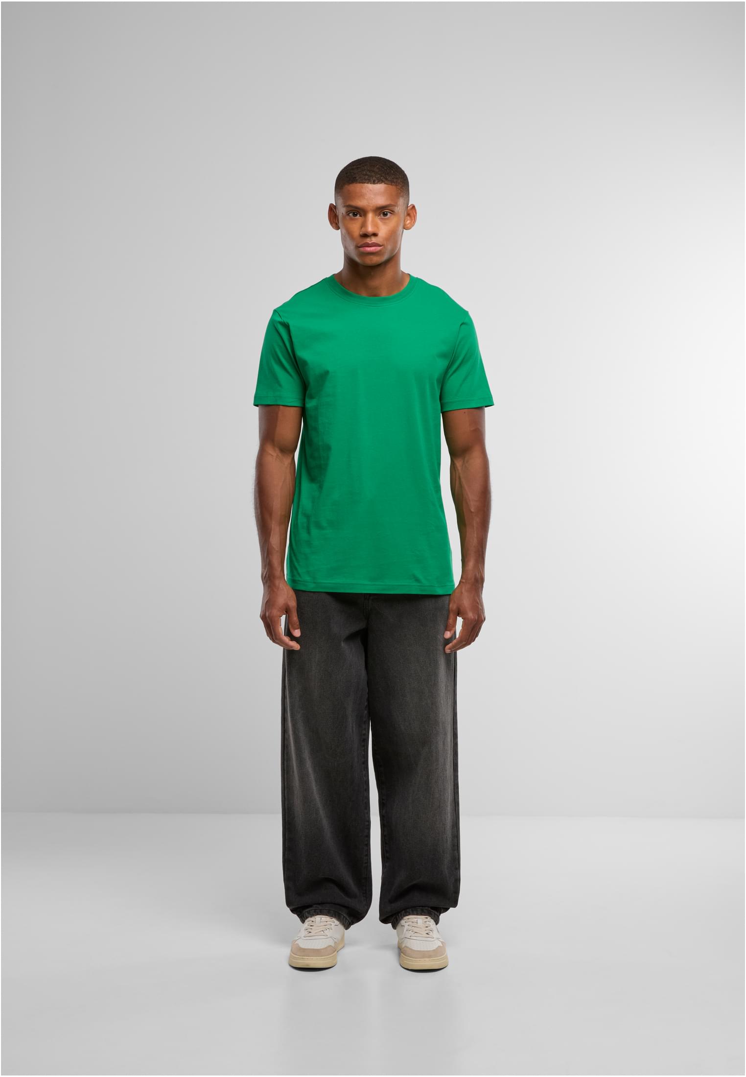 Basic Round Neck T-Shirt c.green | c.green