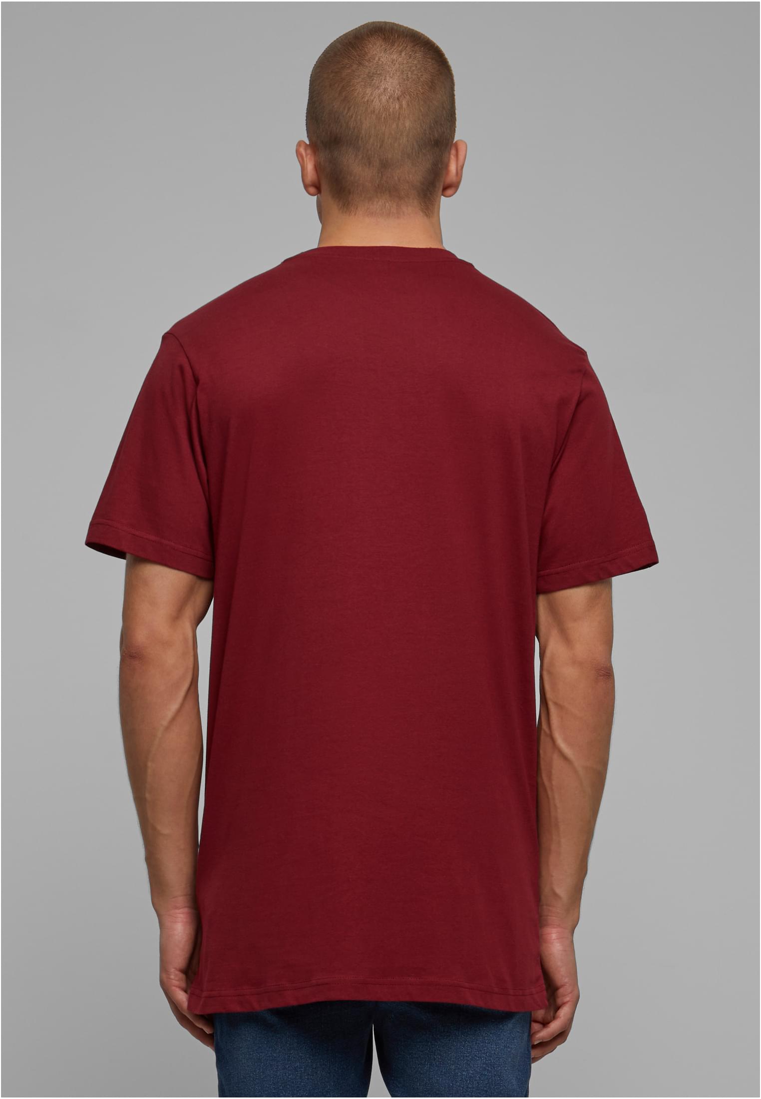 Basic Round Neck T-Shirt burgundy | burgundy