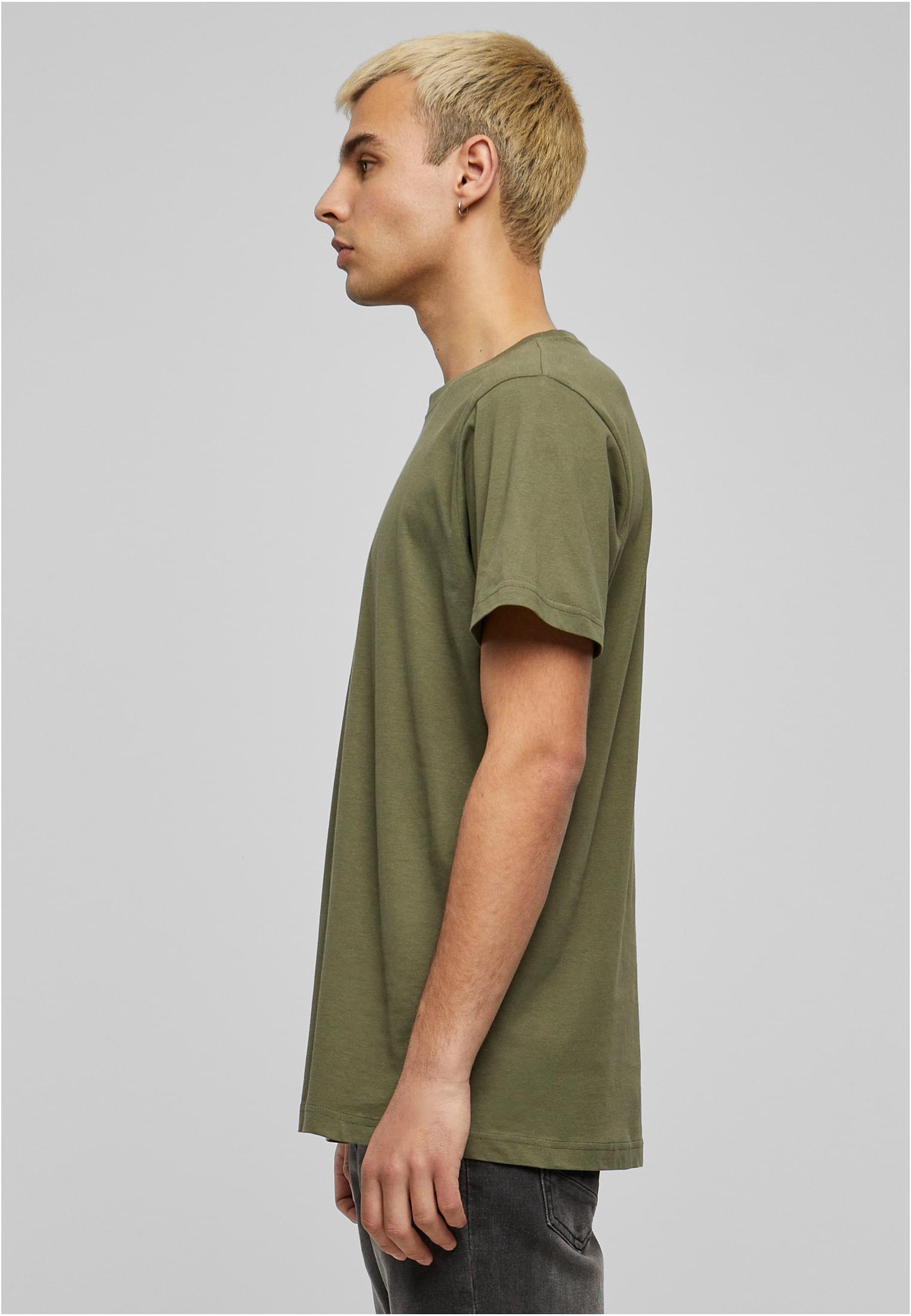 Basic Round Neck T-Shirt olive | olive