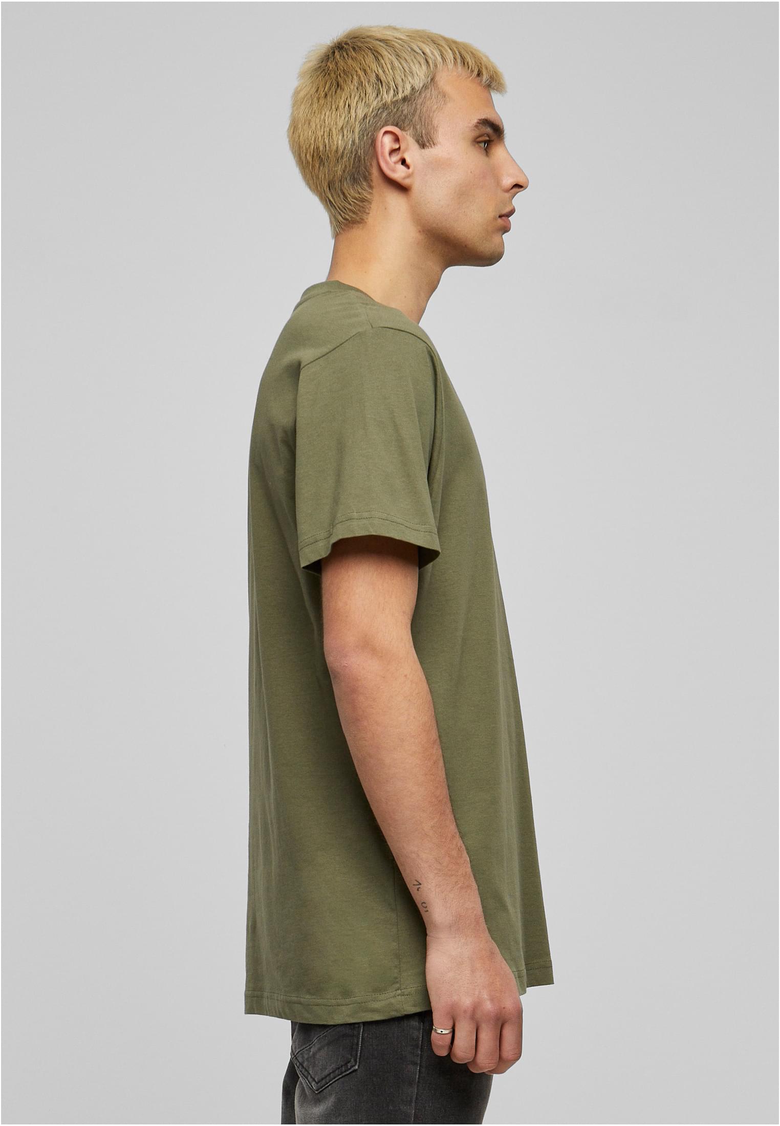 Basic Round Neck T-Shirt olive | olive