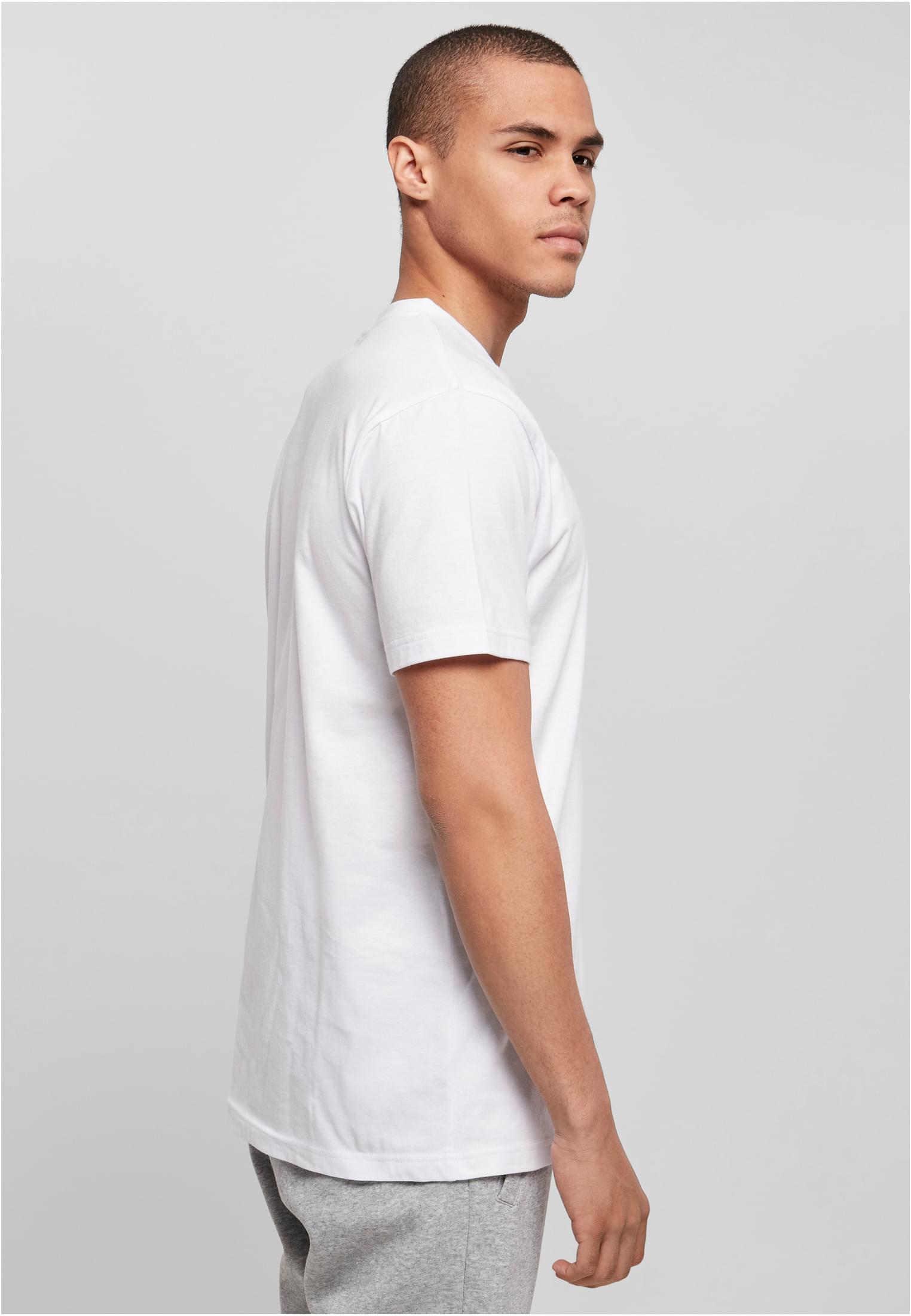Basic Round Neck T-Shirt white | white