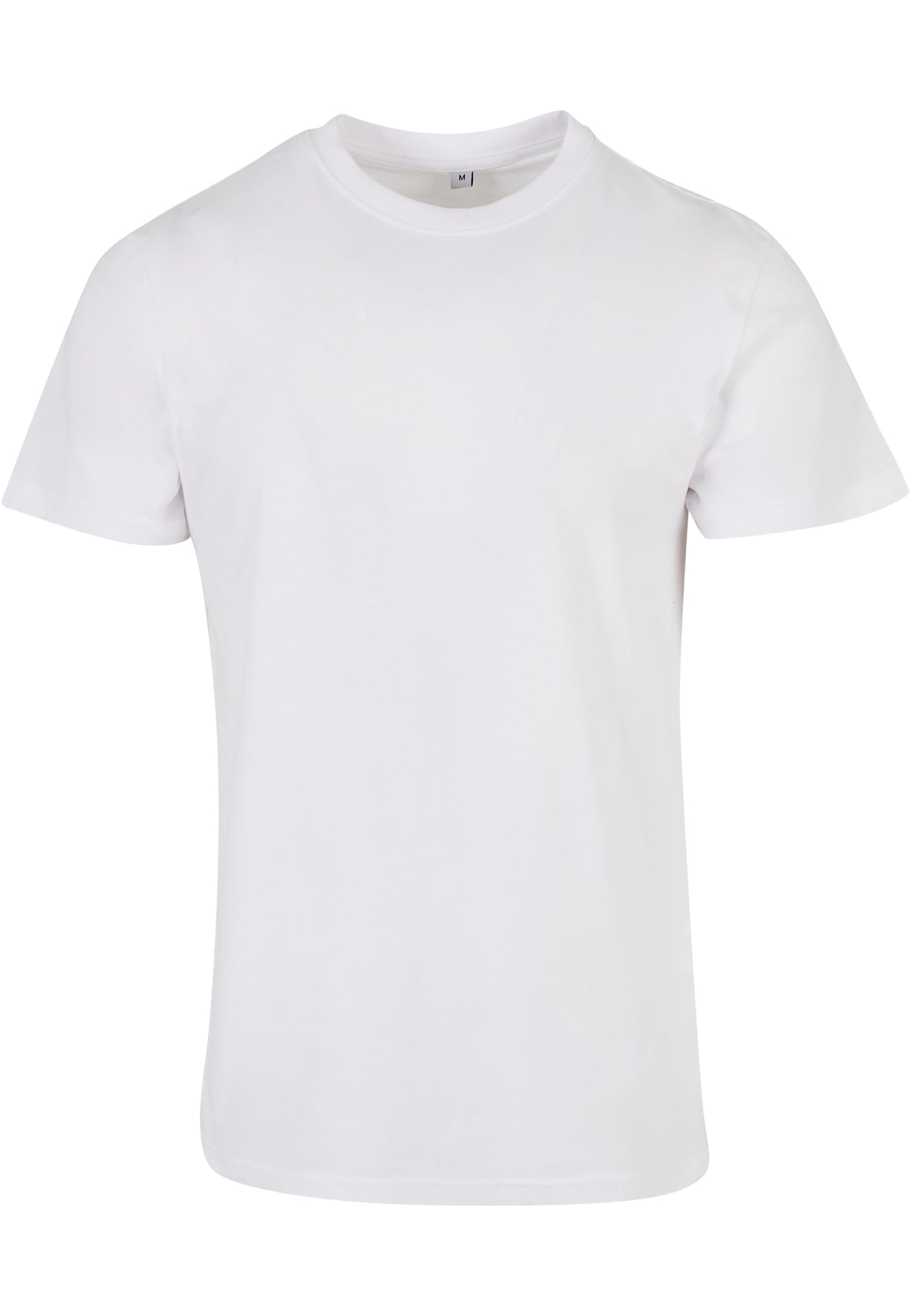 Basic Round Neck T-Shirt white | white