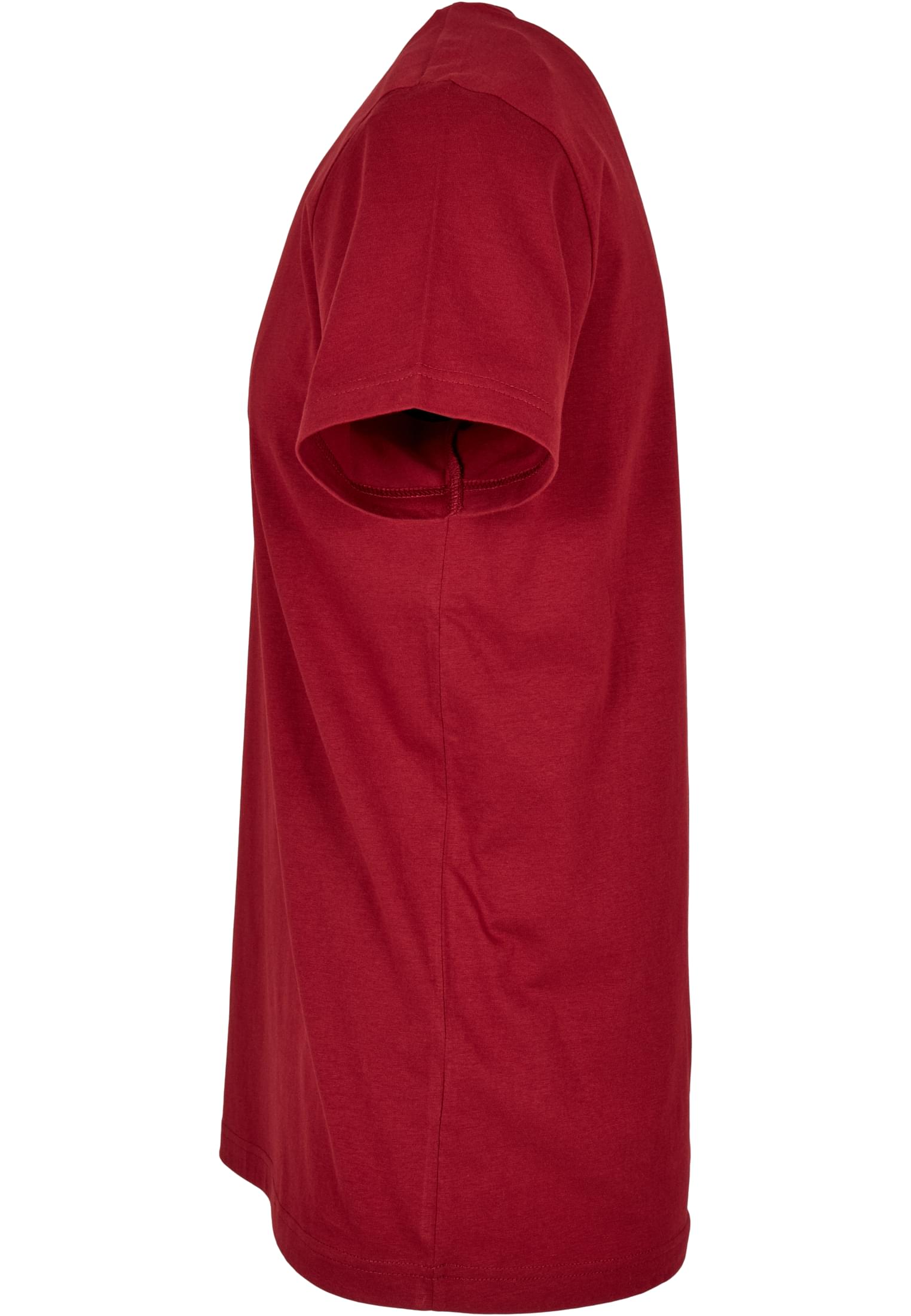 Basic Round Neck T-Shirt burgundy | burgundy