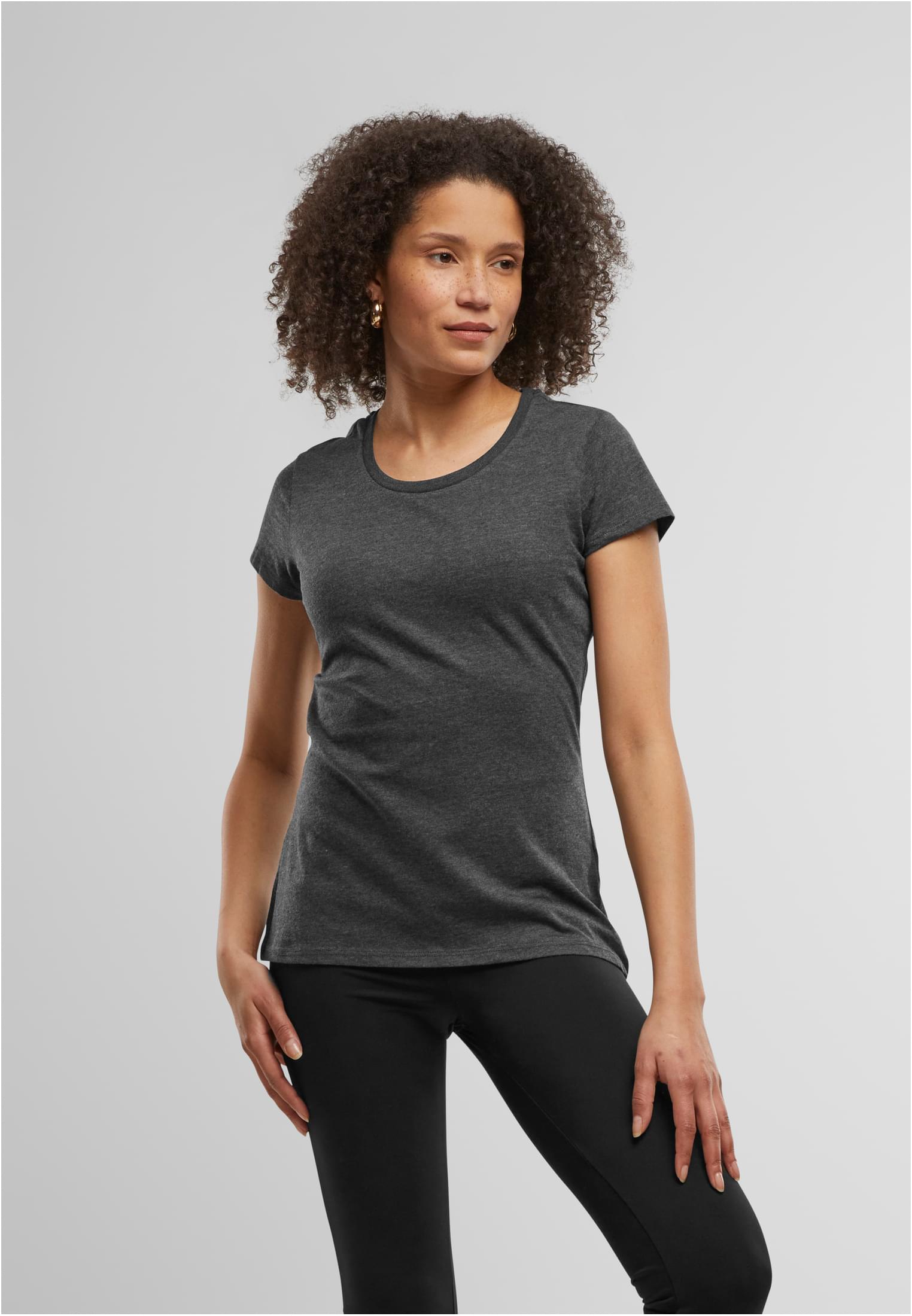 Ladies Basic Tee charcoal | charcoal