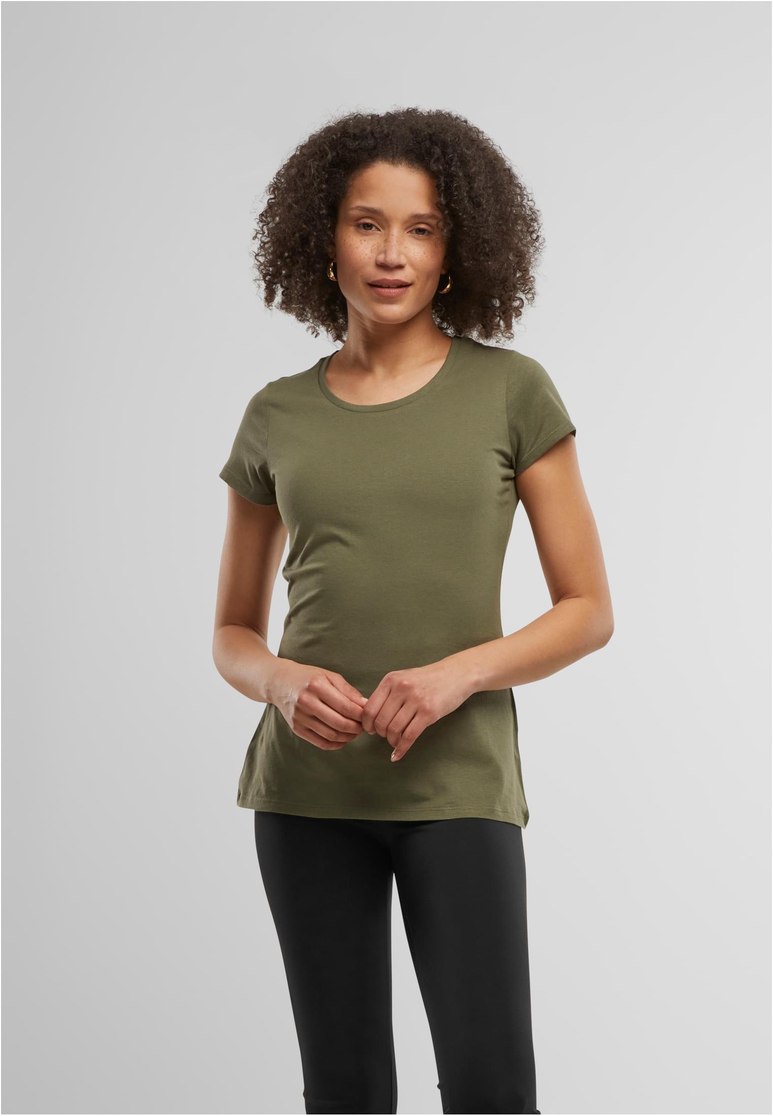 Ladies Basic Tee olive | olive