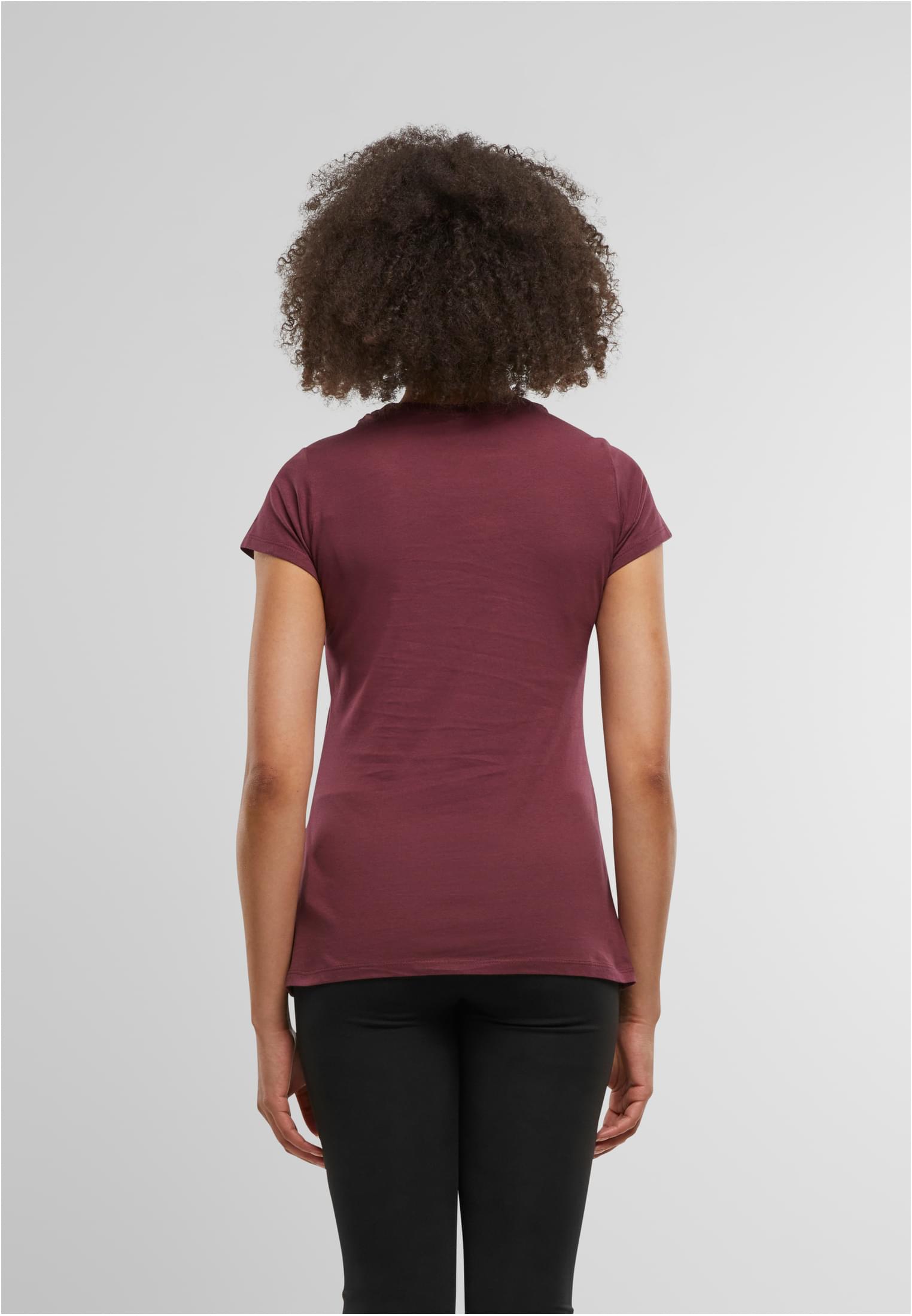 Ladies Basic Tee burgundy | burgundy