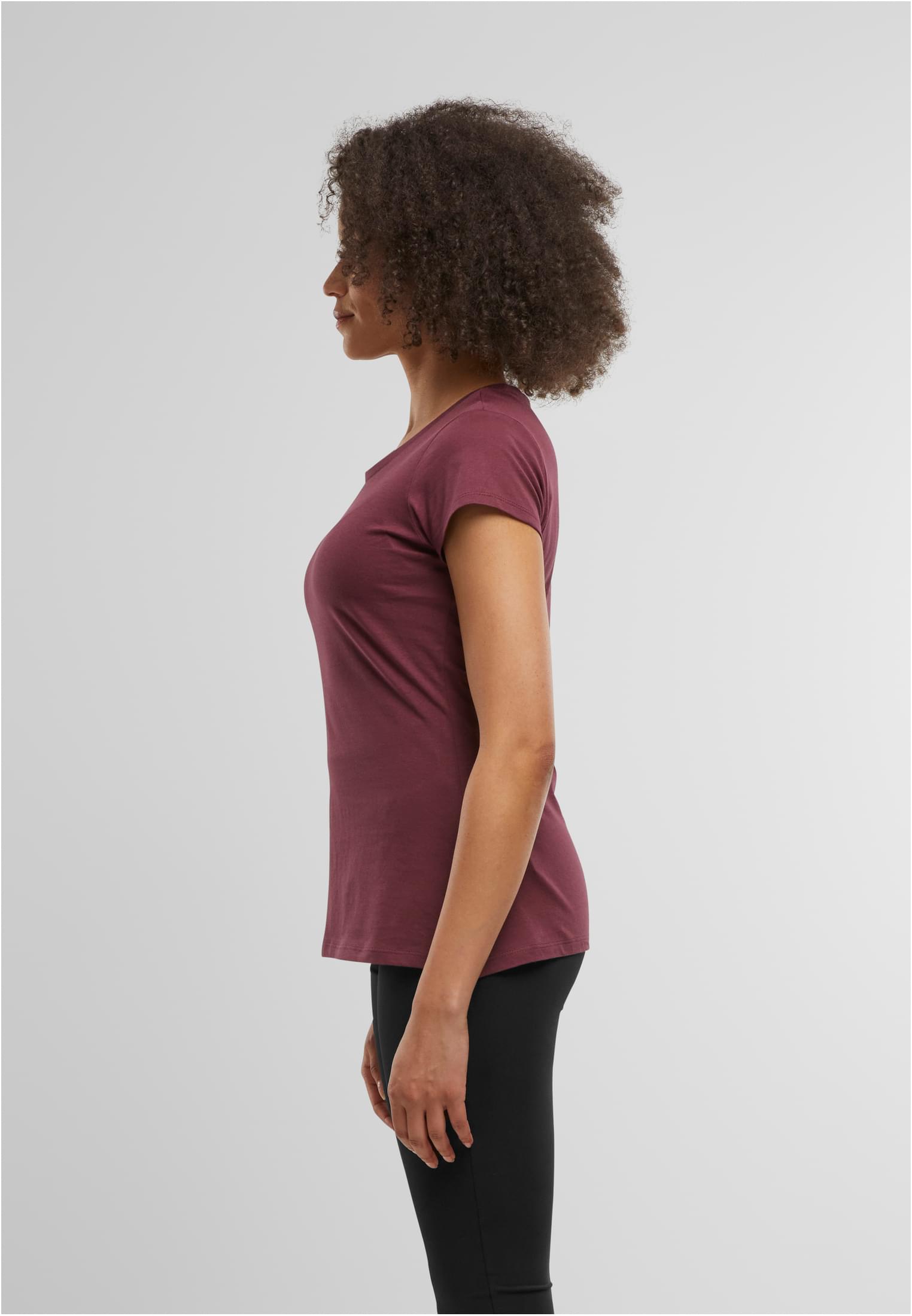 Ladies Basic Tee burgundy | burgundy