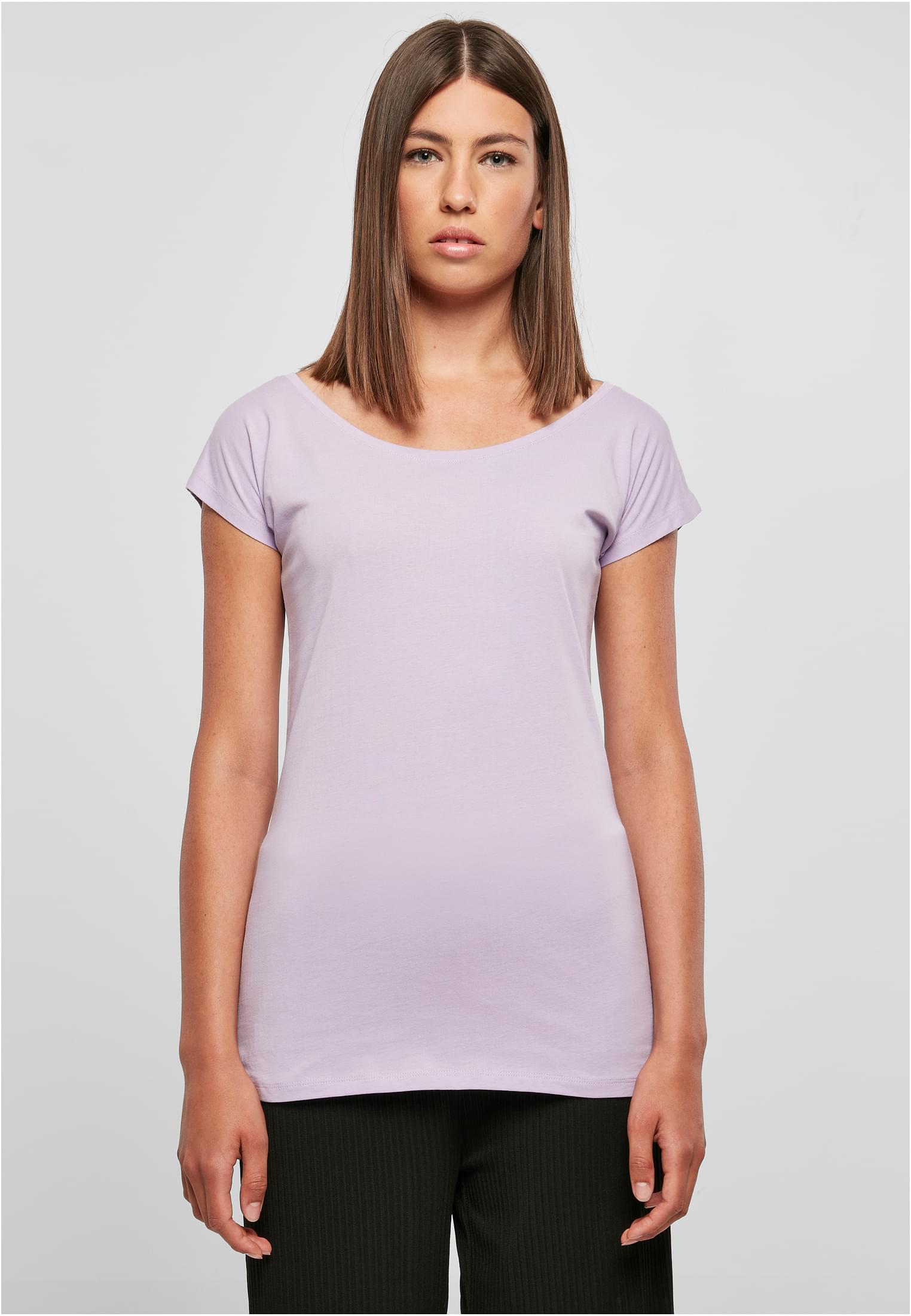 Ladies Wide Neck Tee lilac | lilac