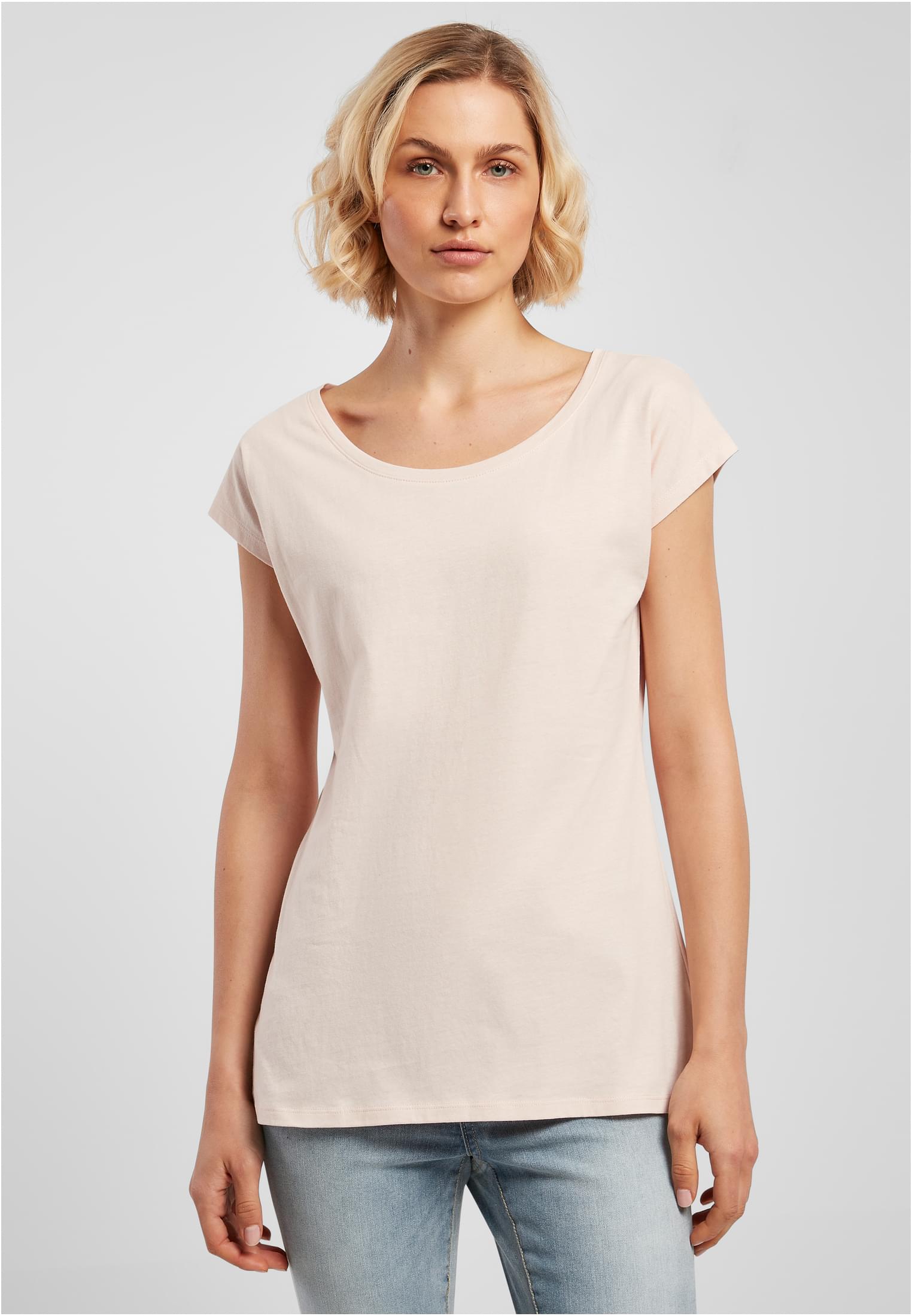 Ladies Wide Neck Tee pink | pink