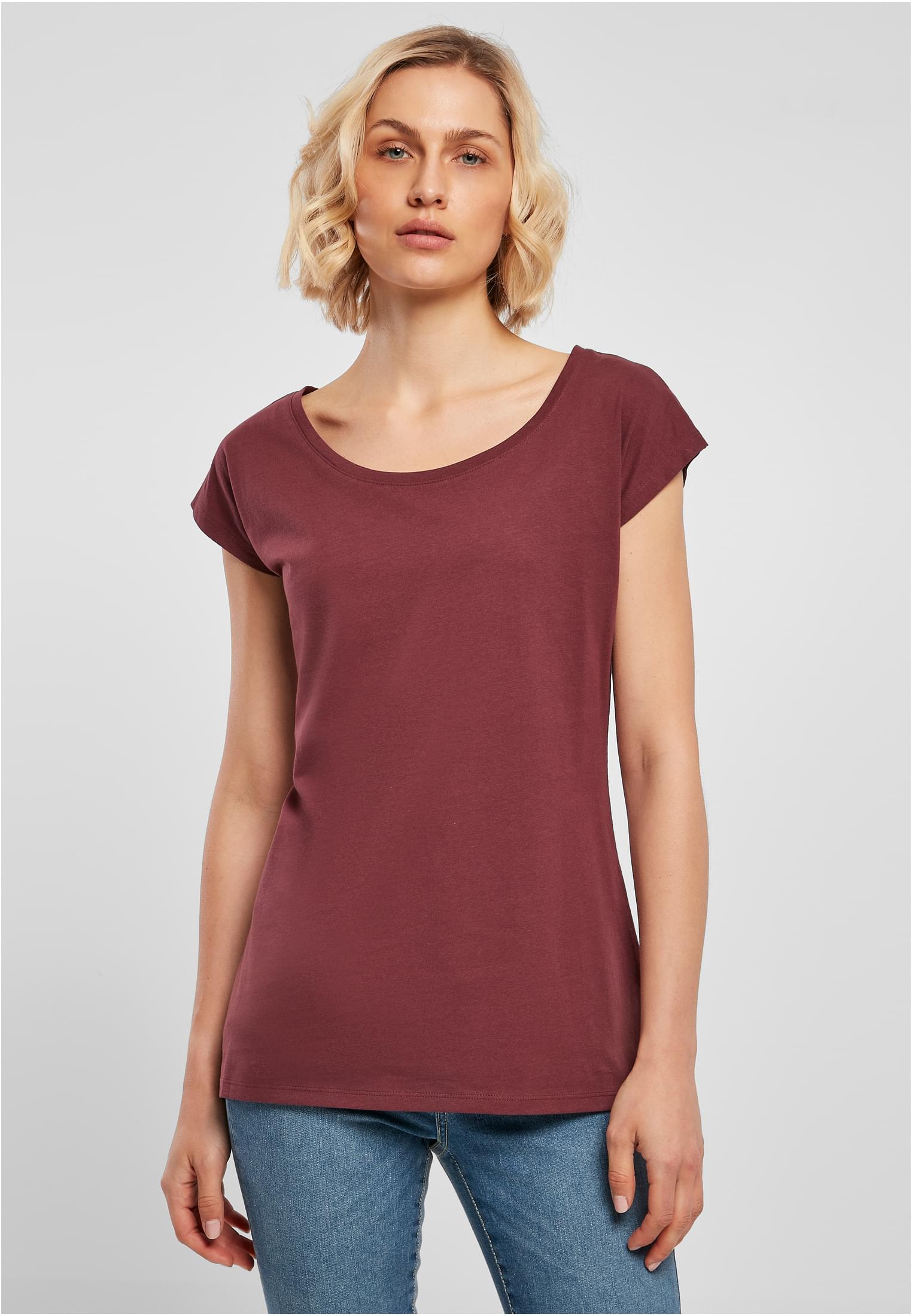 Ladies Wide Neck Tee cherry | cherry