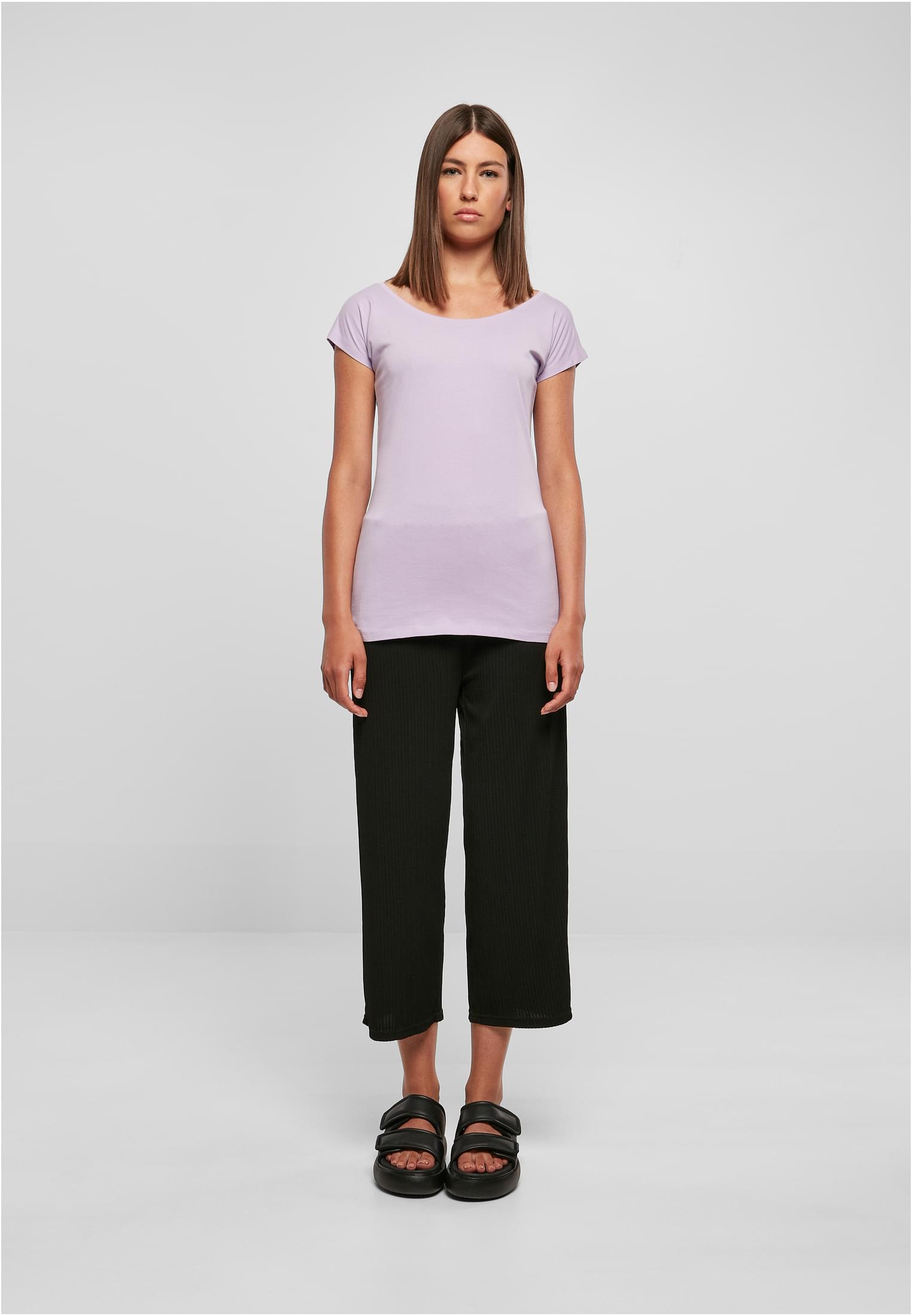 Ladies Wide Neck Tee lilac | lilac
