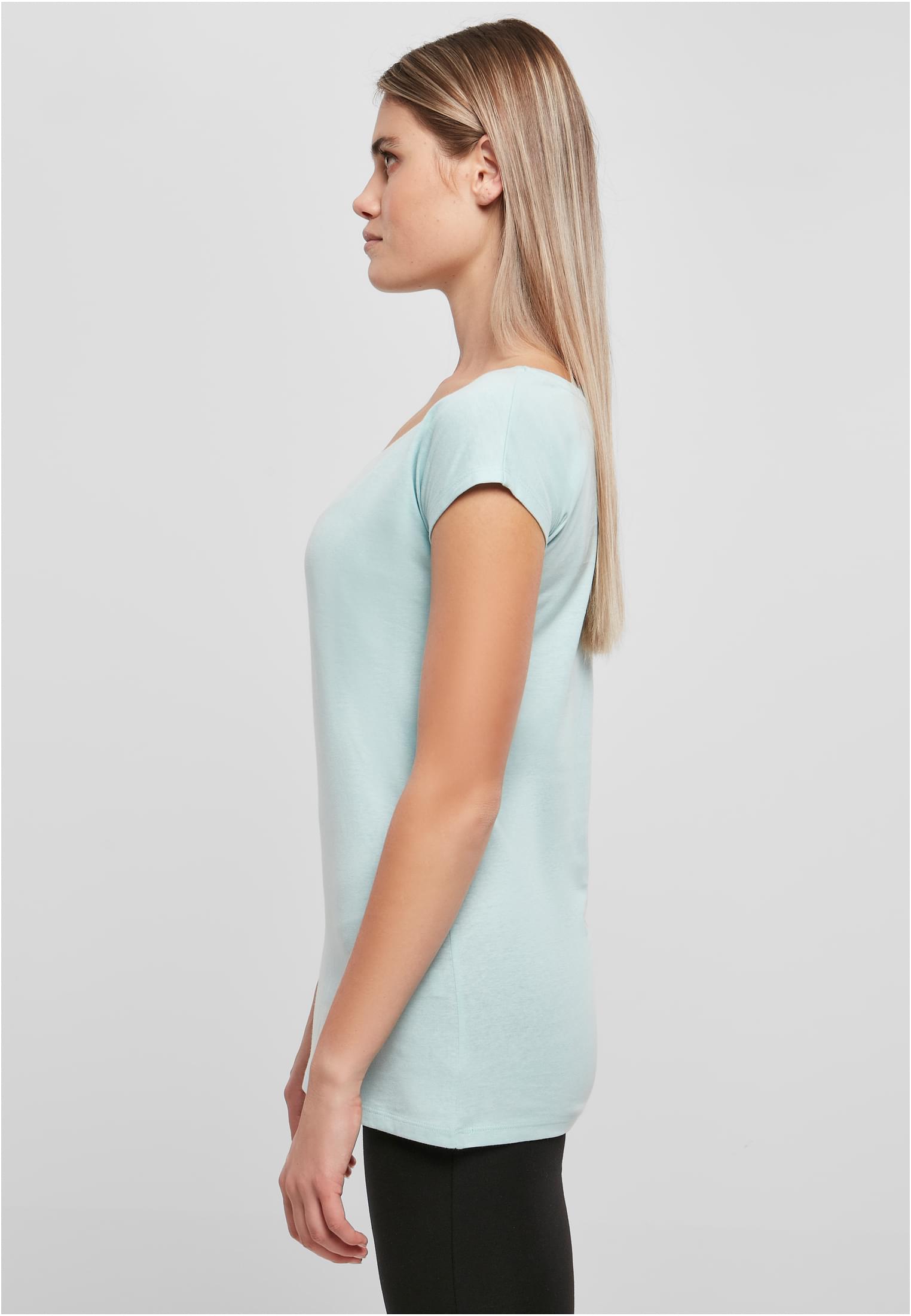 Ladies Wide Neck Tee oceanblue | oceanblue